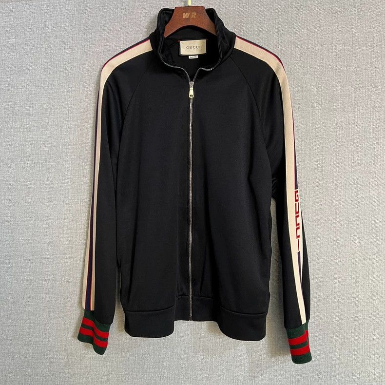 Gucci Gucci Black Logo Track Jacket Size US L / EU 52-54 / 3 - 1 Thumbnail