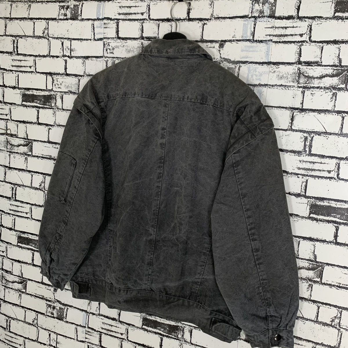 Designer France Denim Bomber Jacket La Grande Motte Size US S / EU 44-46 / 1 - 7 Thumbnail