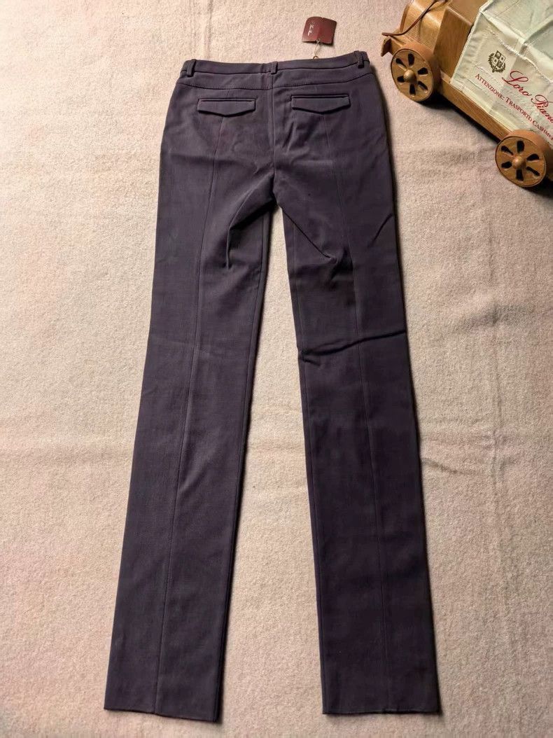 Loro Piana Loro Piana Women's Sea Island Cotton Casual Pants- Size US 38 / EU 54 - 3 Thumbnail