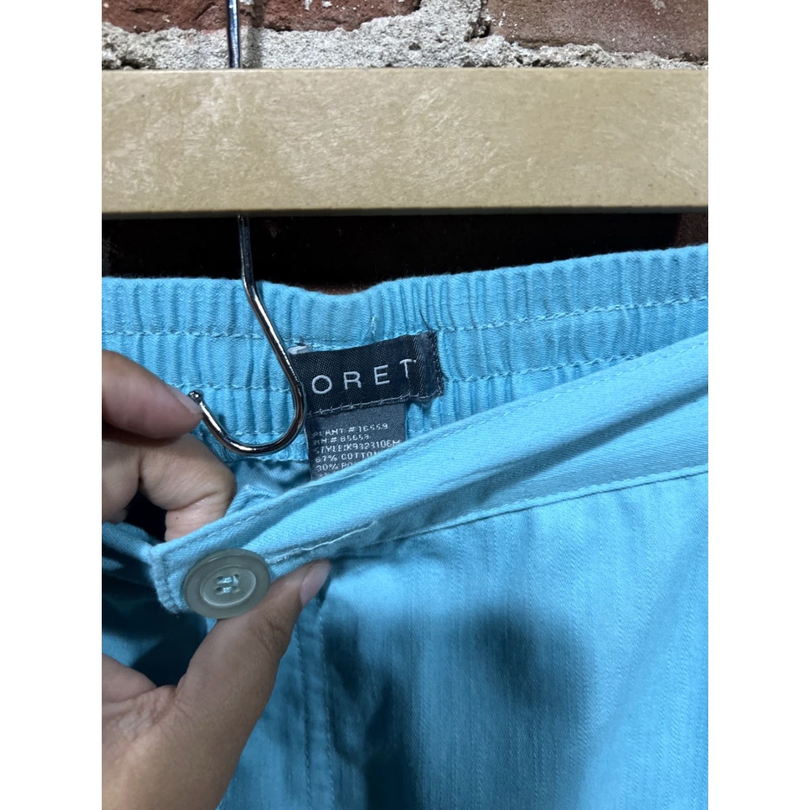 Vintage VINTAGE Koret Pants Cropped Capris 14 Blue NWT Womens Embroidered Floral Pockets Size 36" / US 14 / IT 50 - 4 Thumbnail