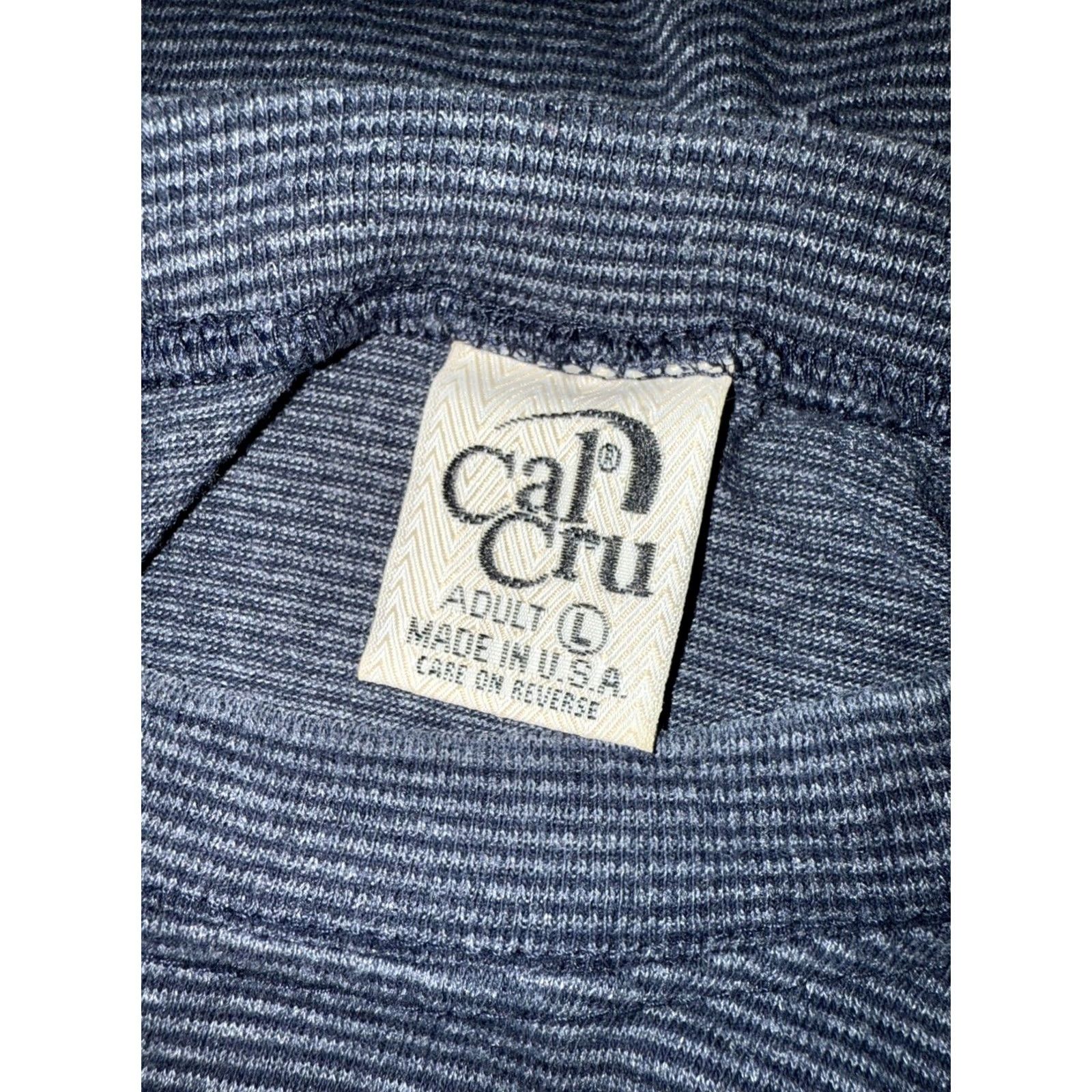Vintage VTG Cal Cru HOLLAND AMERICAN LINE STATENDAM Tee L Blue USA single Stitch Mens Size US L / EU 52-54 / 3 - 2 Thumbnail