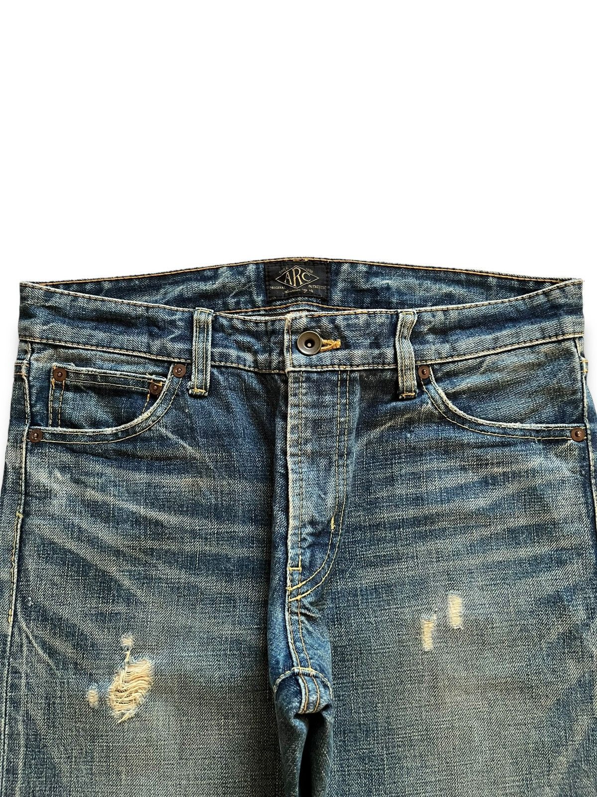 Japanese Brand Japanese Brand selvedge mud wash jeans Size US 31 - 5 Thumbnail