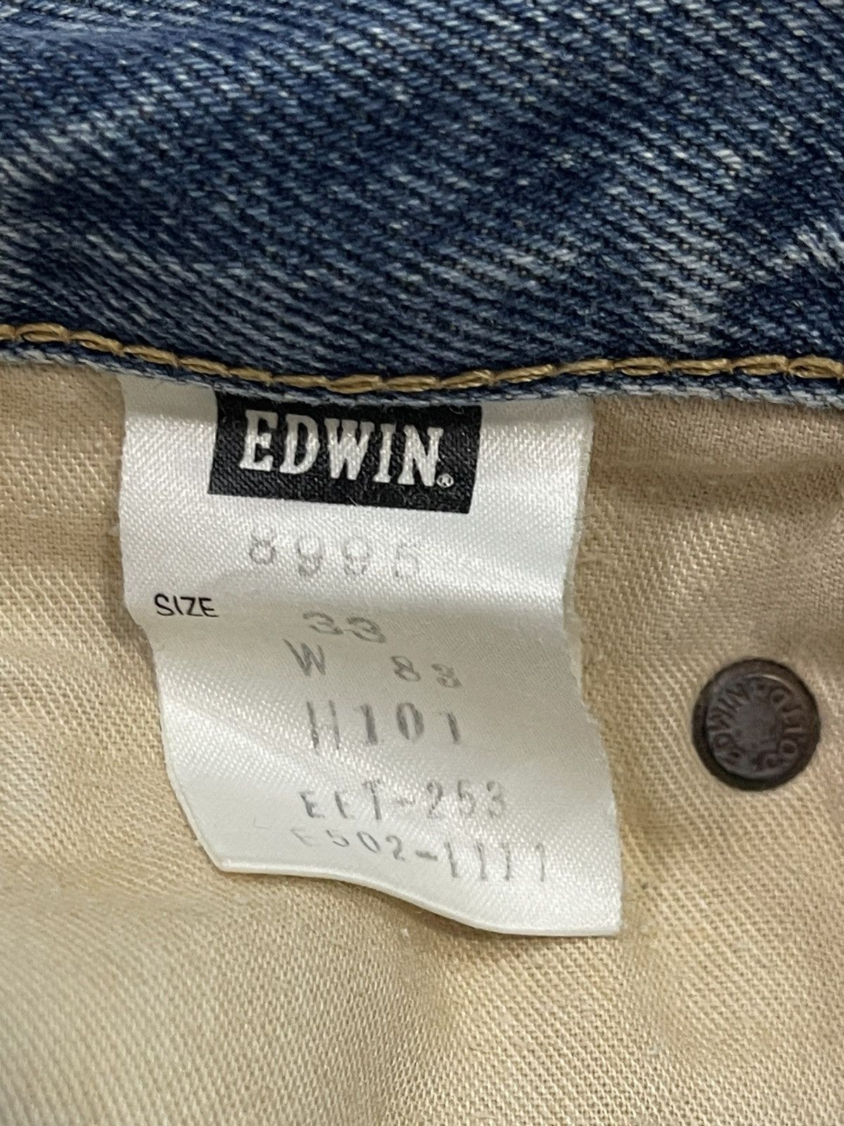 Edwin Vintage Edwin Blue Faded Wash Distressed Style Loose Jeans Size US 32 / EU 48 - 10 Thumbnail
