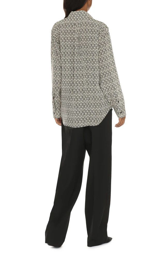 Fendi o1loc1c0824 Shirt in Ivory/Black Size M / US 6-8 / IT 42-44 - 4 Thumbnail