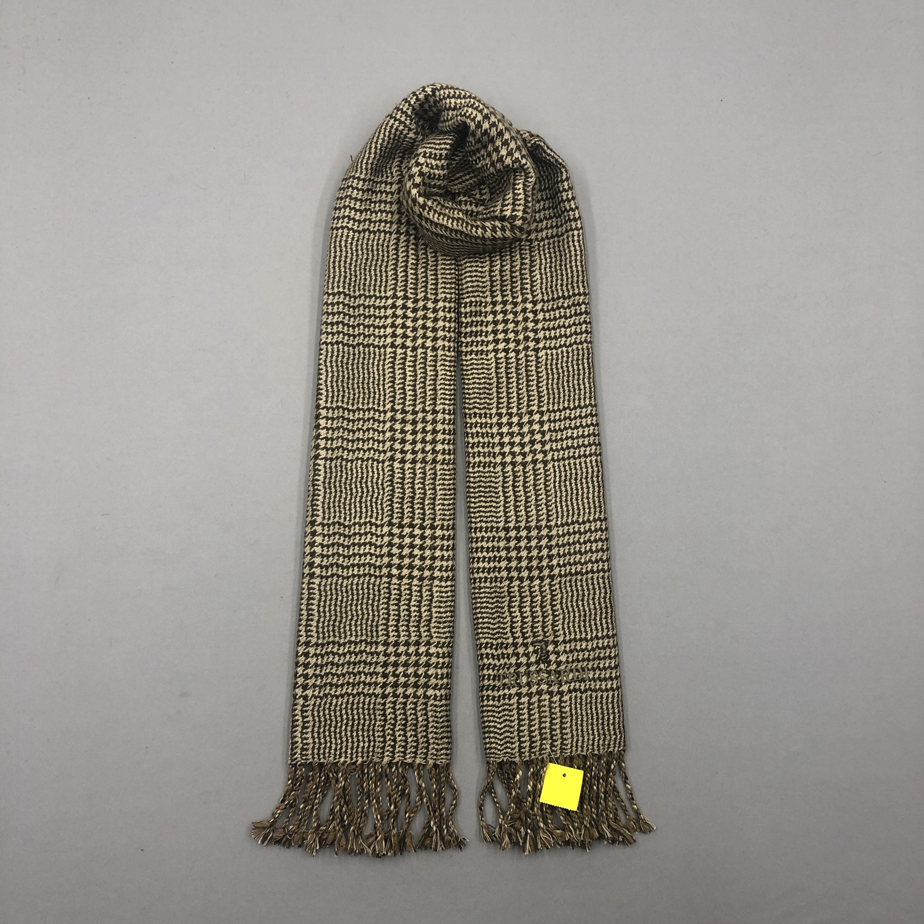 Trussardi Vintage Trussardi Scarf Muffler Wool Cashmere Scarves Size ONE SIZE - 1 Thumbnail