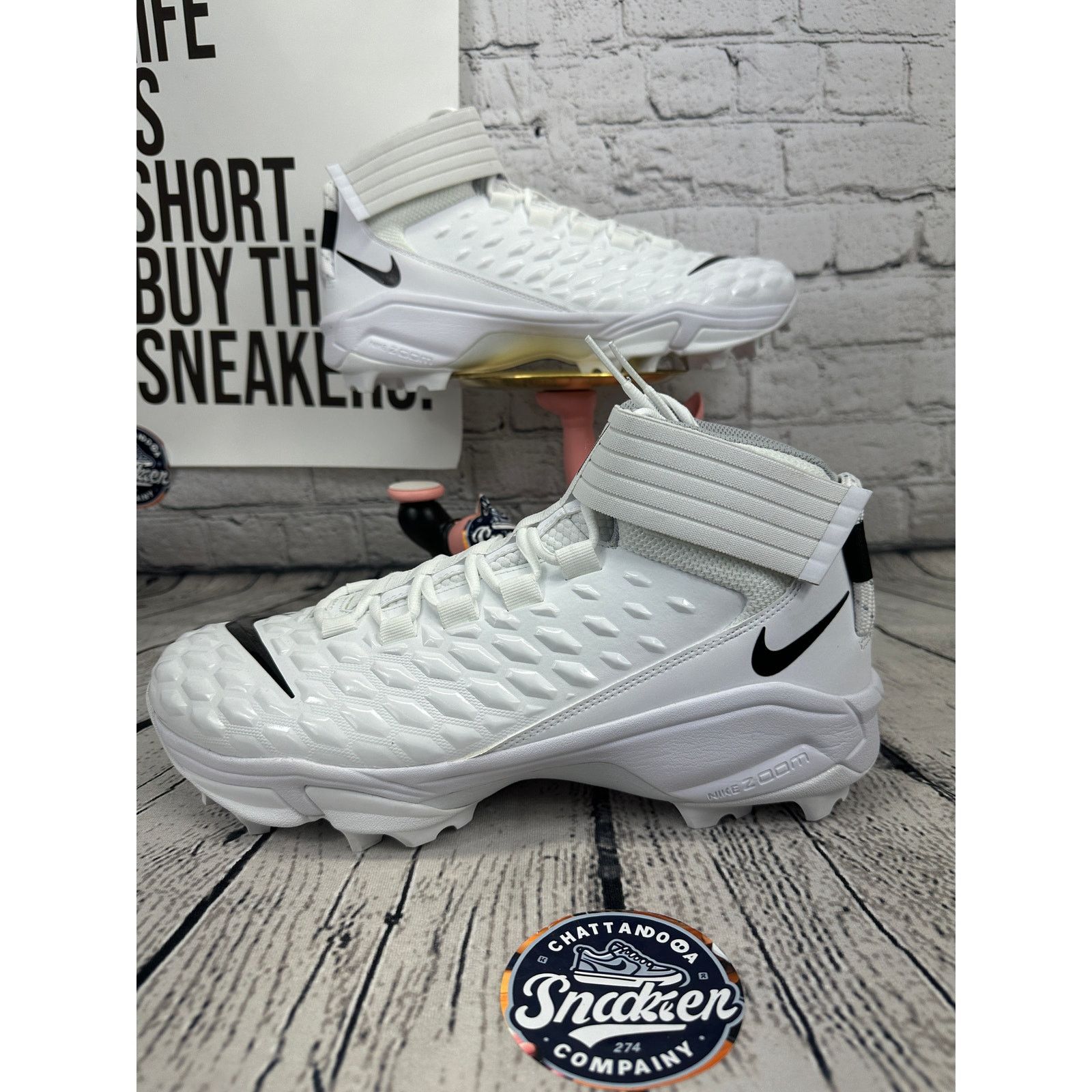 Nike Nike Force Savage Pro 2 Shark Football Cleat Mens 13.5 White Size US 14 / EU 47 - 1 Thumbnail