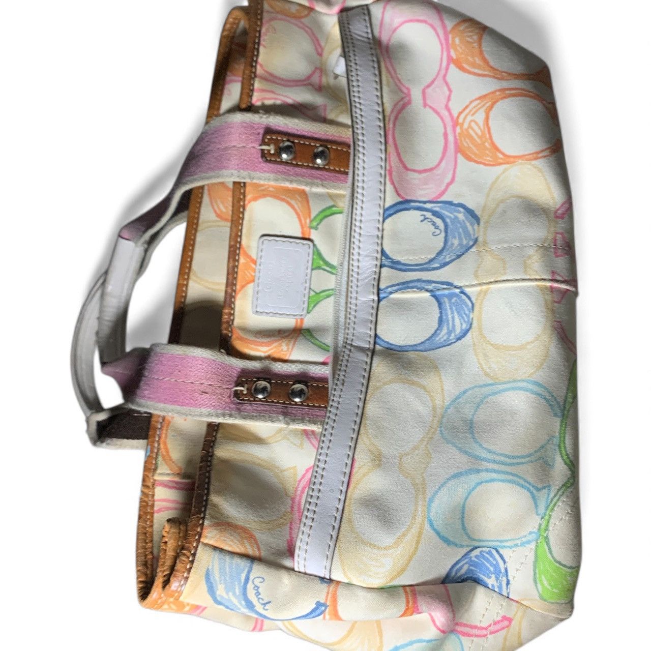Coach Coach Multicolored Hand Tote (item#b157) Size ONE SIZE - 9 Thumbnail