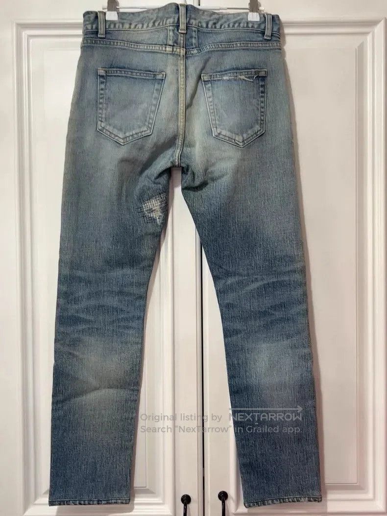 Saint Laurent Paris SLP Distressed Denim Jeans Size 30. Size US 30 / EU 46 - 2 Thumbnail
