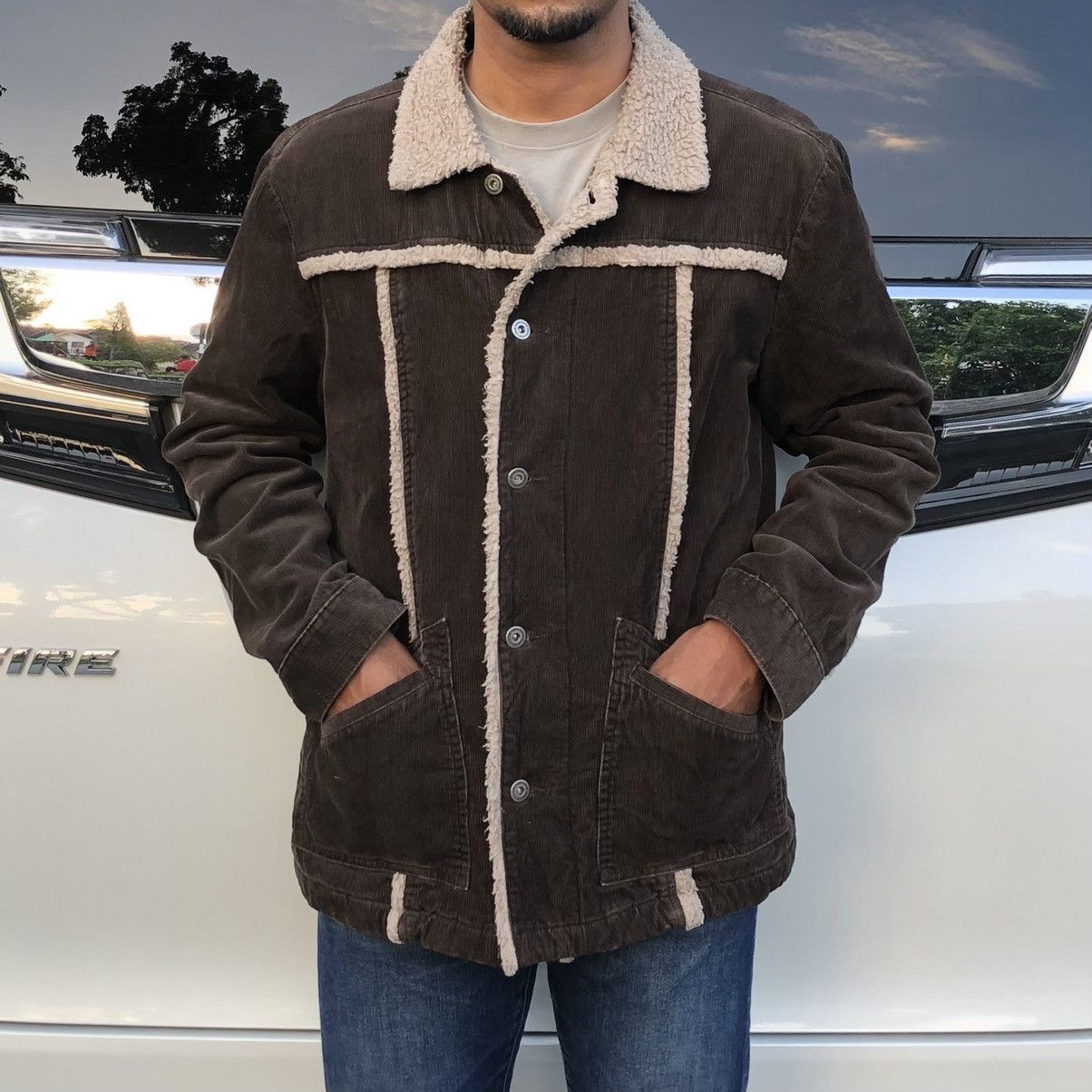Japanese Brand Vintage ooh mow mao Conduray Lined Sherpa Jacket Size US M / EU 48-50 / 2 - 3 Thumbnail