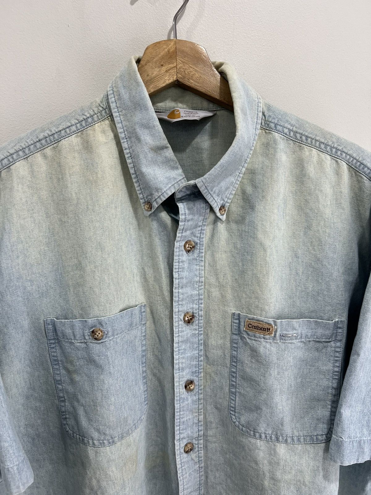 Carhartt Vintage Carhartt Button Up Shirt Size US XL / EU 56 / 4 - 4 Thumbnail