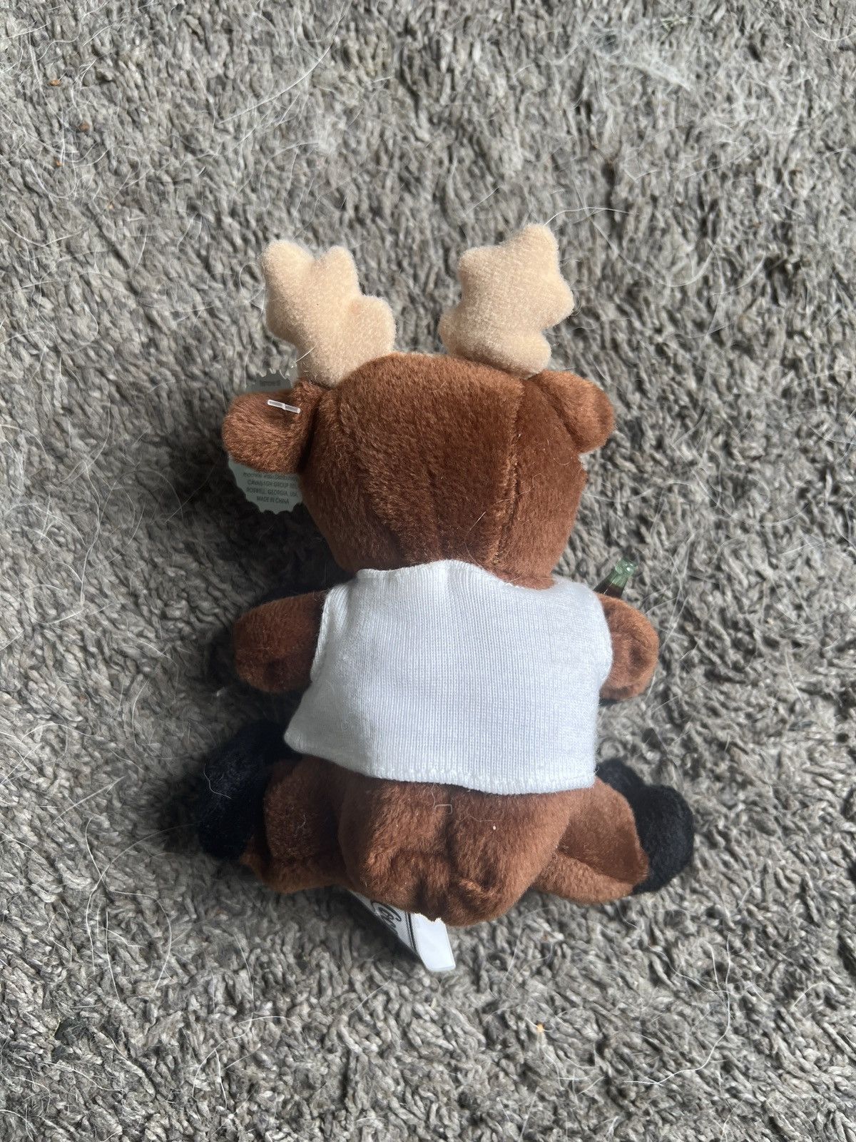 Coca Cola 1998 Coca-Cola Reindeer In Shirt Bean Bag Plush Size ONE SIZE - 2 Thumbnail