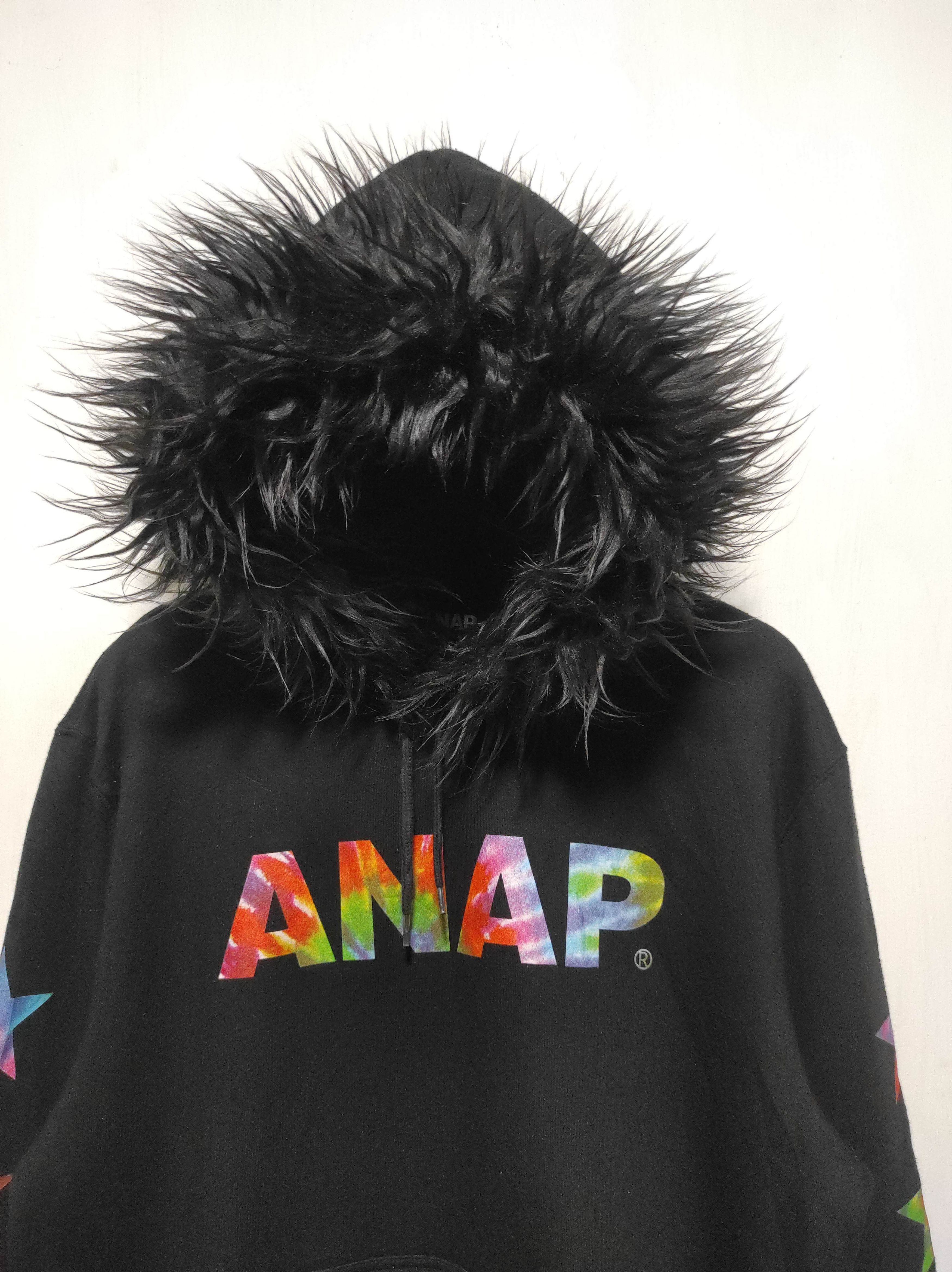 Japanese Brand Anap black fur hoodie ifsix LGB style Size US L / EU 52-54 / 3 - 3 Thumbnail