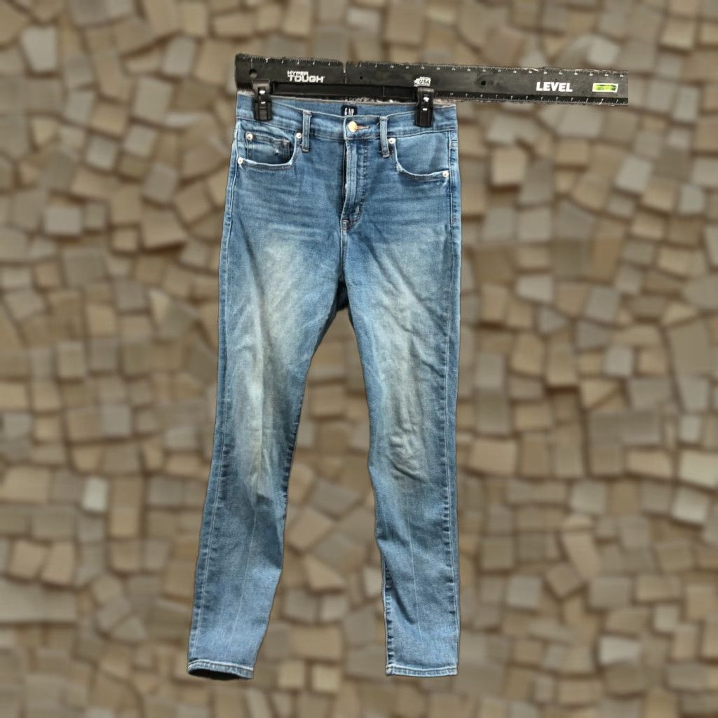 Gap Gap True Skinny Jeans Size 6 Womens Medium Wash Blue Size 28" / US 6 / IT 42 - 1 Thumbnail