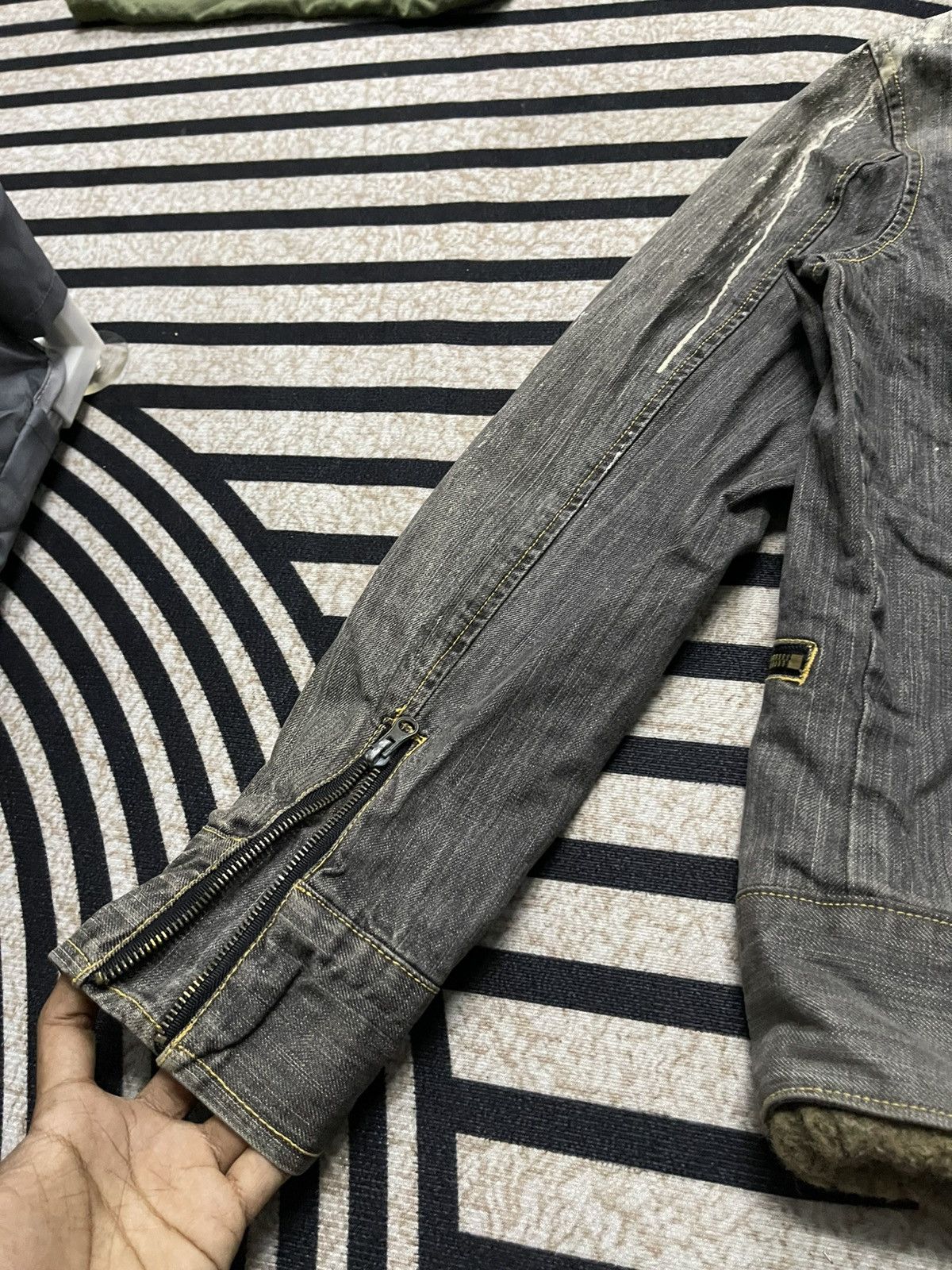 If Six Was Nine × In The Attic × Japanese Brand 2000s L.G.B STYLE DENIM BLEACH JACKET RARE DESIGN Size US M / EU 48-50 / 2 - 15 Thumbnail