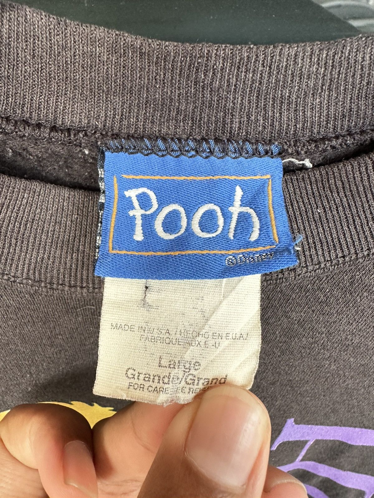 Vintage Thrashed Sun Faded DISNEY POOH Distressed Erd Grunge Size US M / EU 48-50 / 2 - 9 Thumbnail