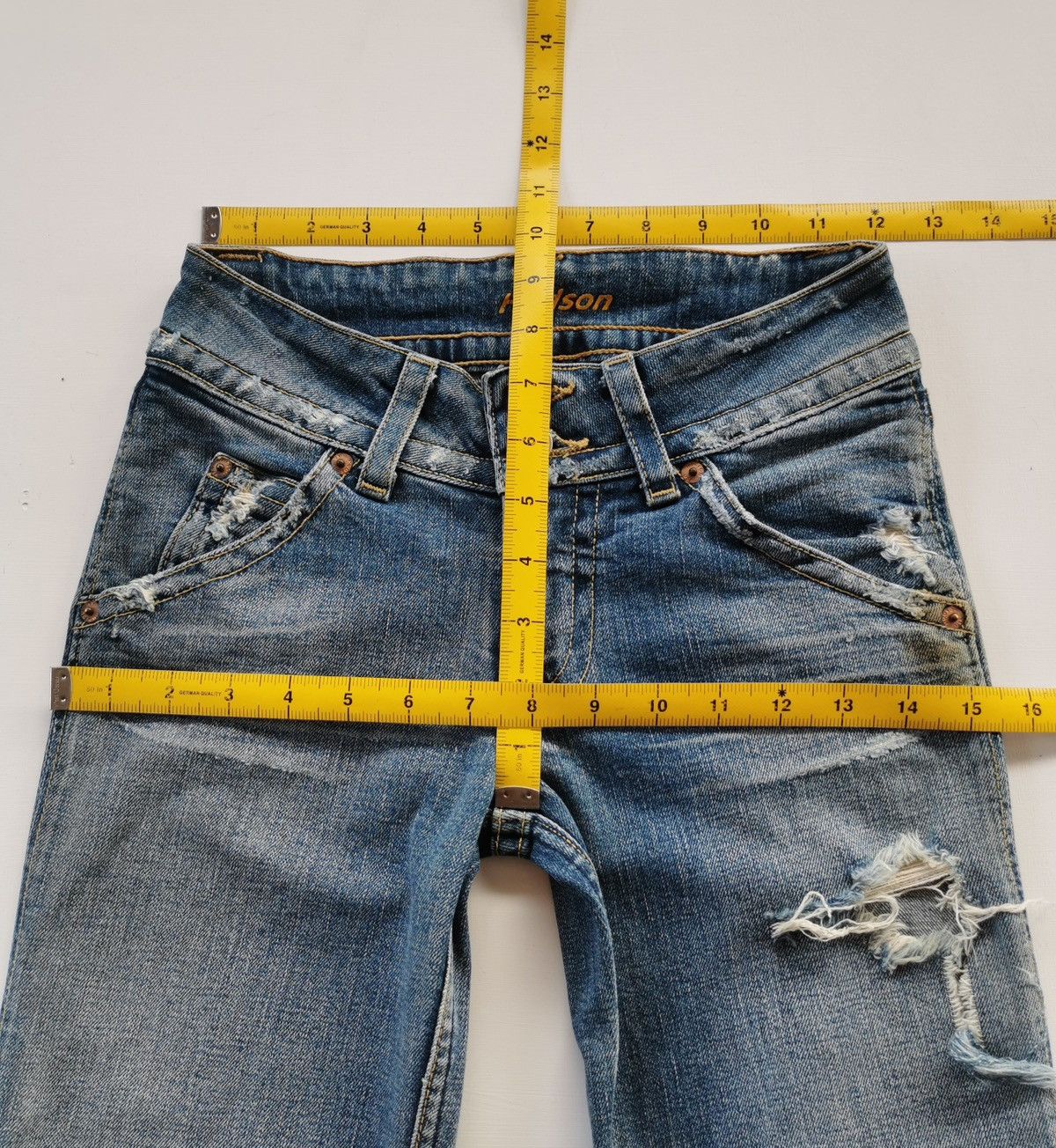 Hudson Y2K Hudson Flare Bootcut Distressed Stretch Denim Size 24" / US 00 / IT 34 - 12 Thumbnail