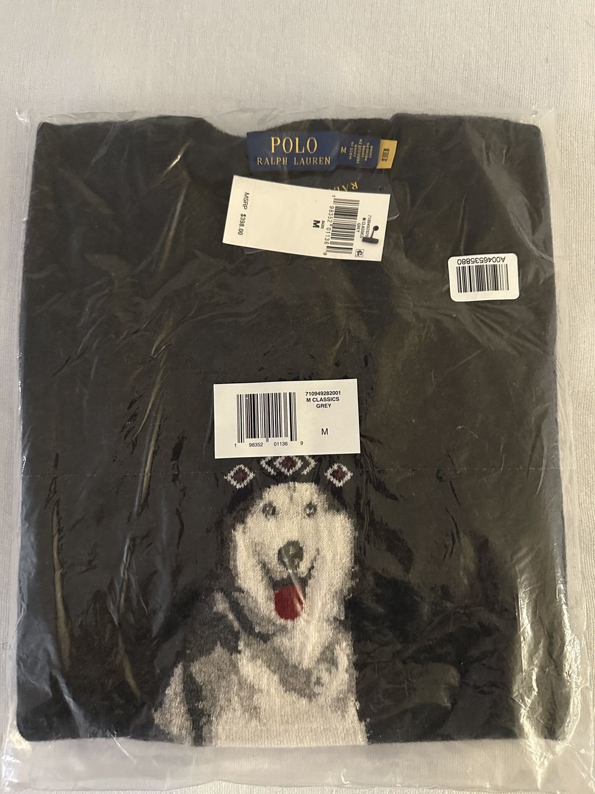 Polo Ralph Lauren Dog-Intarsia Cashmere Sweater Size US M / EU 48-50 / 2 - 2 Thumbnail