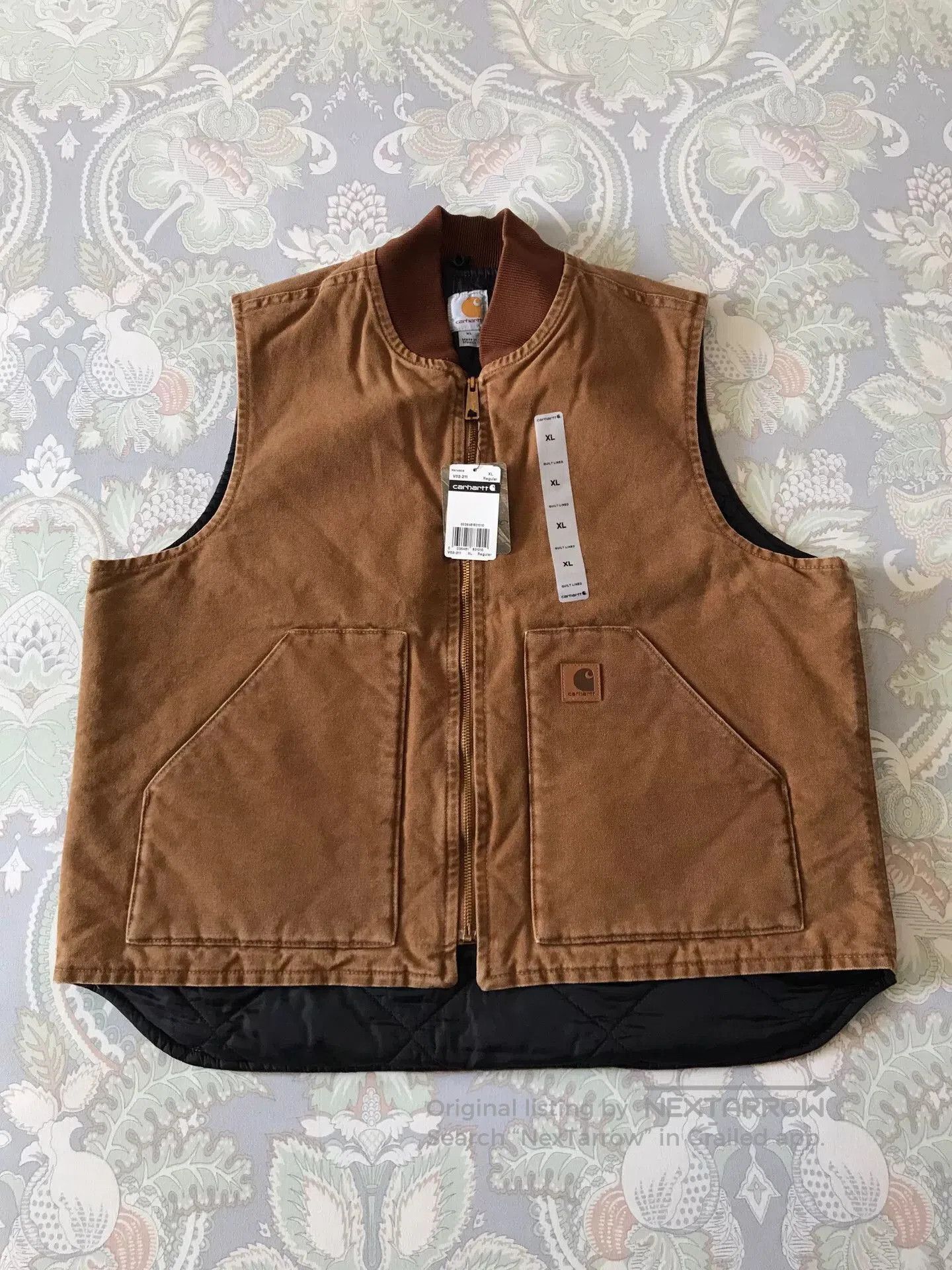 Carhartt Carhartt V02 Brown XL Canvas Vest. Size US XL / EU 56 / 4 - 1 Thumbnail