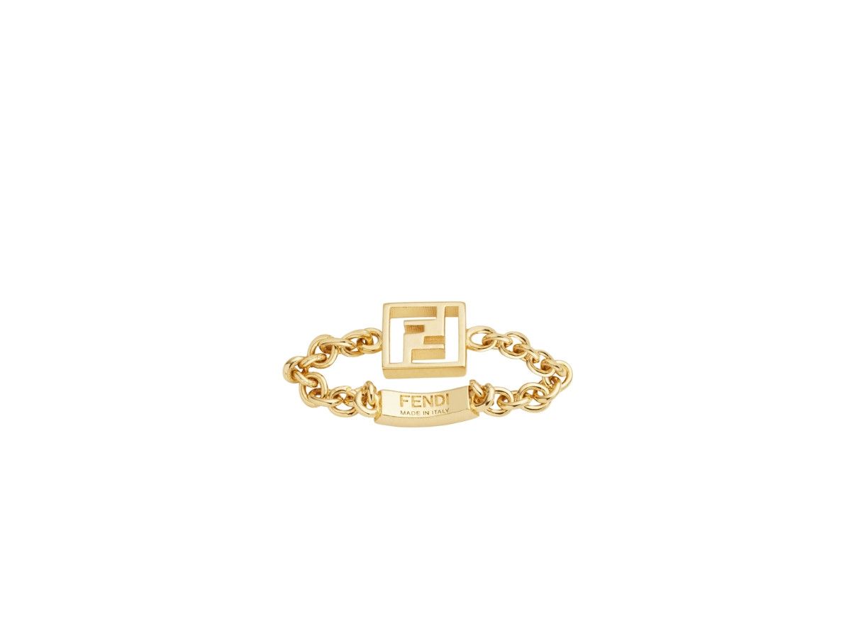 Fendi o1s1wg110925 Size:OS/Forever Fendi Ring in Golden Size ONE SIZE - 2 Thumbnail