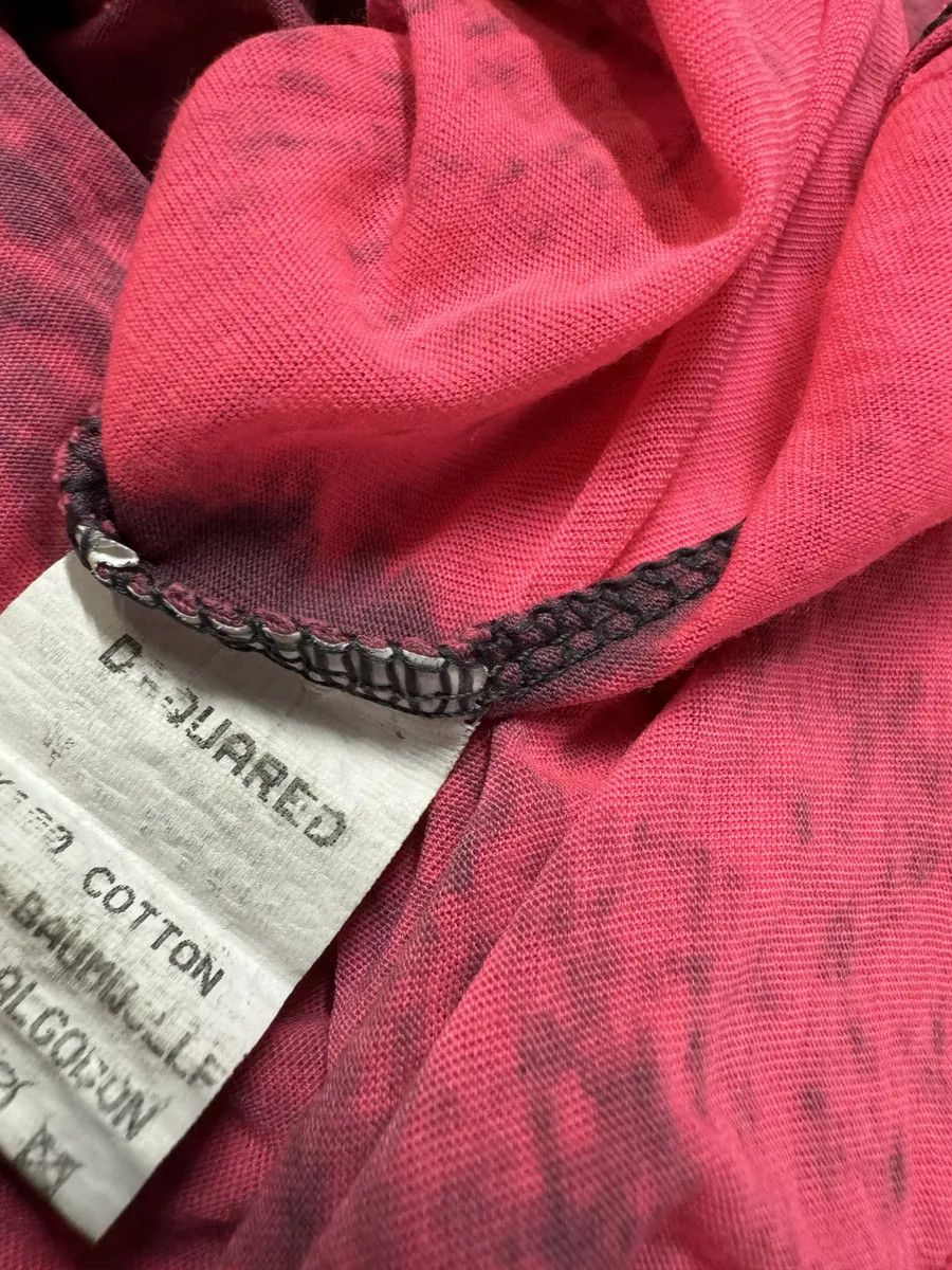 Dsquared2 Dsquared2 Pink Electric USA Flag T-Shirt Size US L / EU 52-54 / 3 - 6 Thumbnail