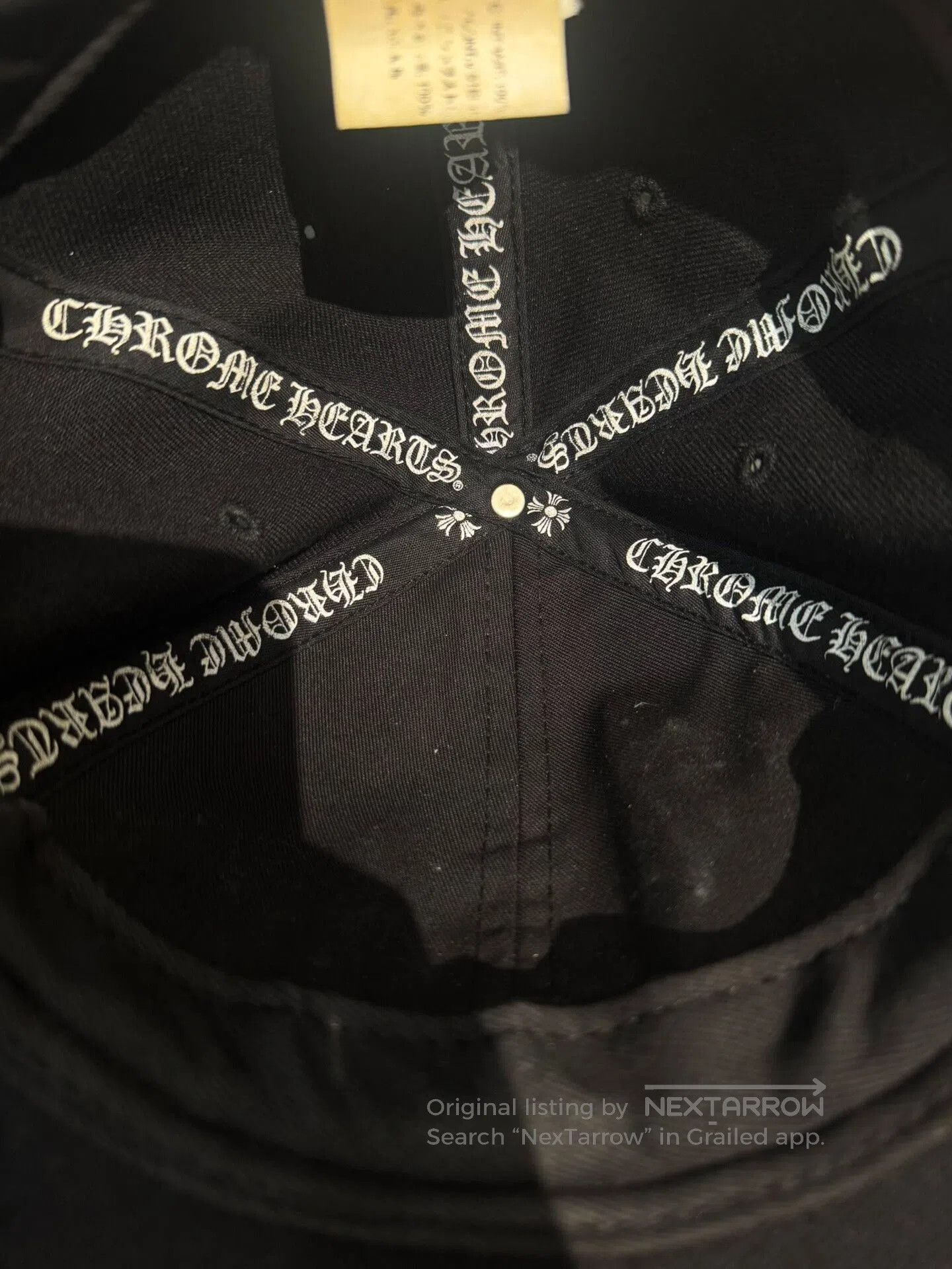 Chrome Hearts chrome hearts black embroidered logo baseball cap. Size ONE SIZE - 6 Thumbnail