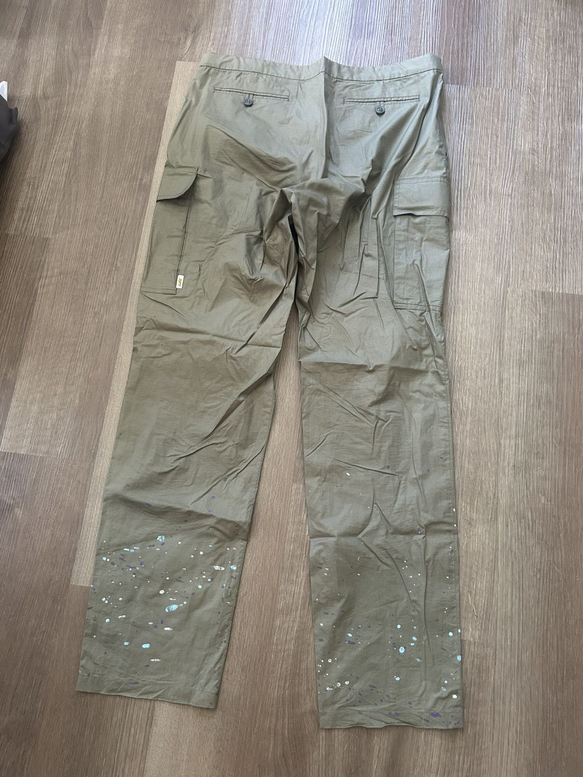 Undercover Undercover x NGAP Olive Paint Splatter Cargo Pants 1990’s Size US 32 / EU 48 - 6 Thumbnail