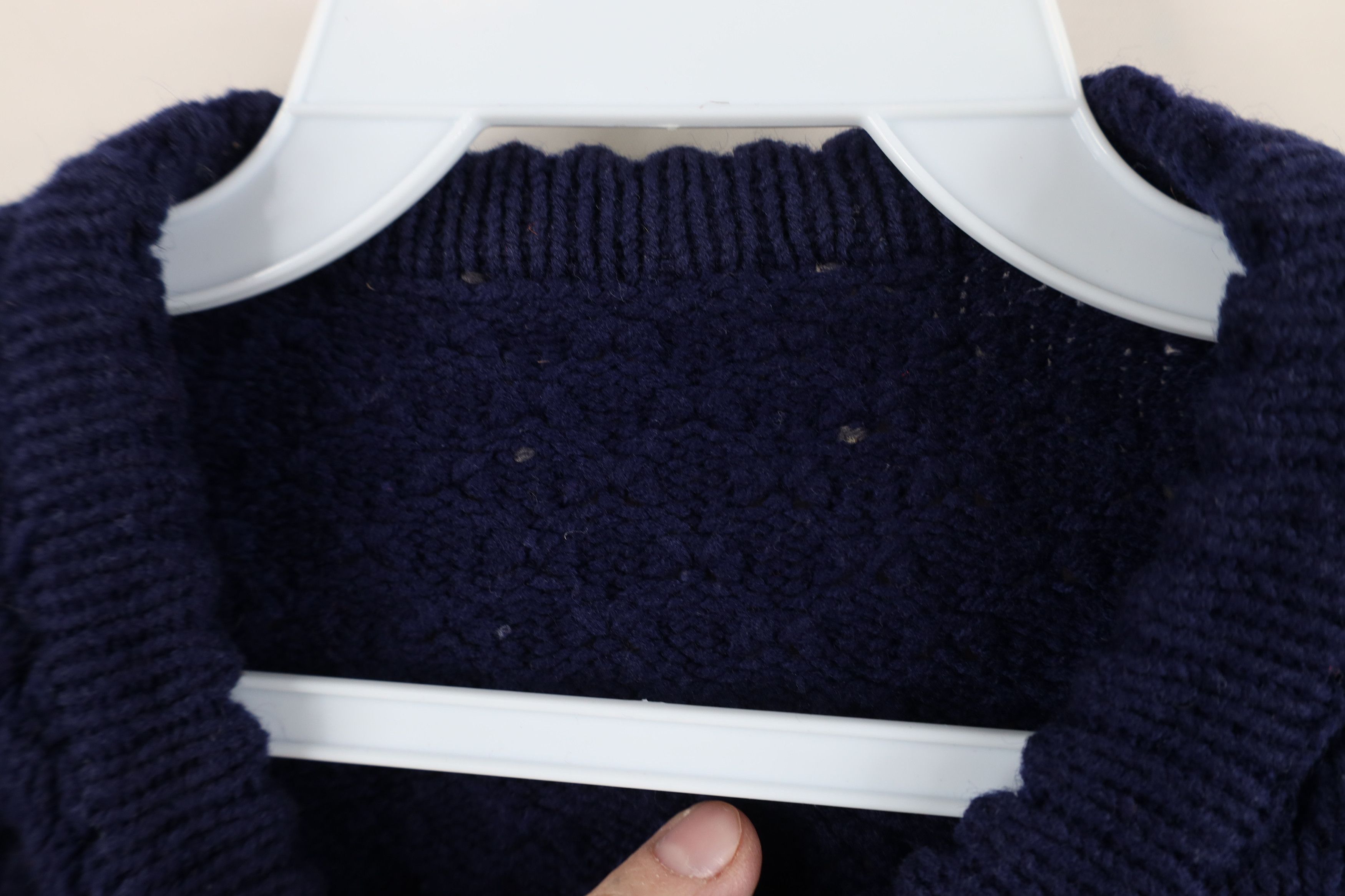 Vintage Vintage60s Streetwear Textured Cardigan Sweater Blue USA Size M / US 6-8 / IT 42-44 - 8 Thumbnail