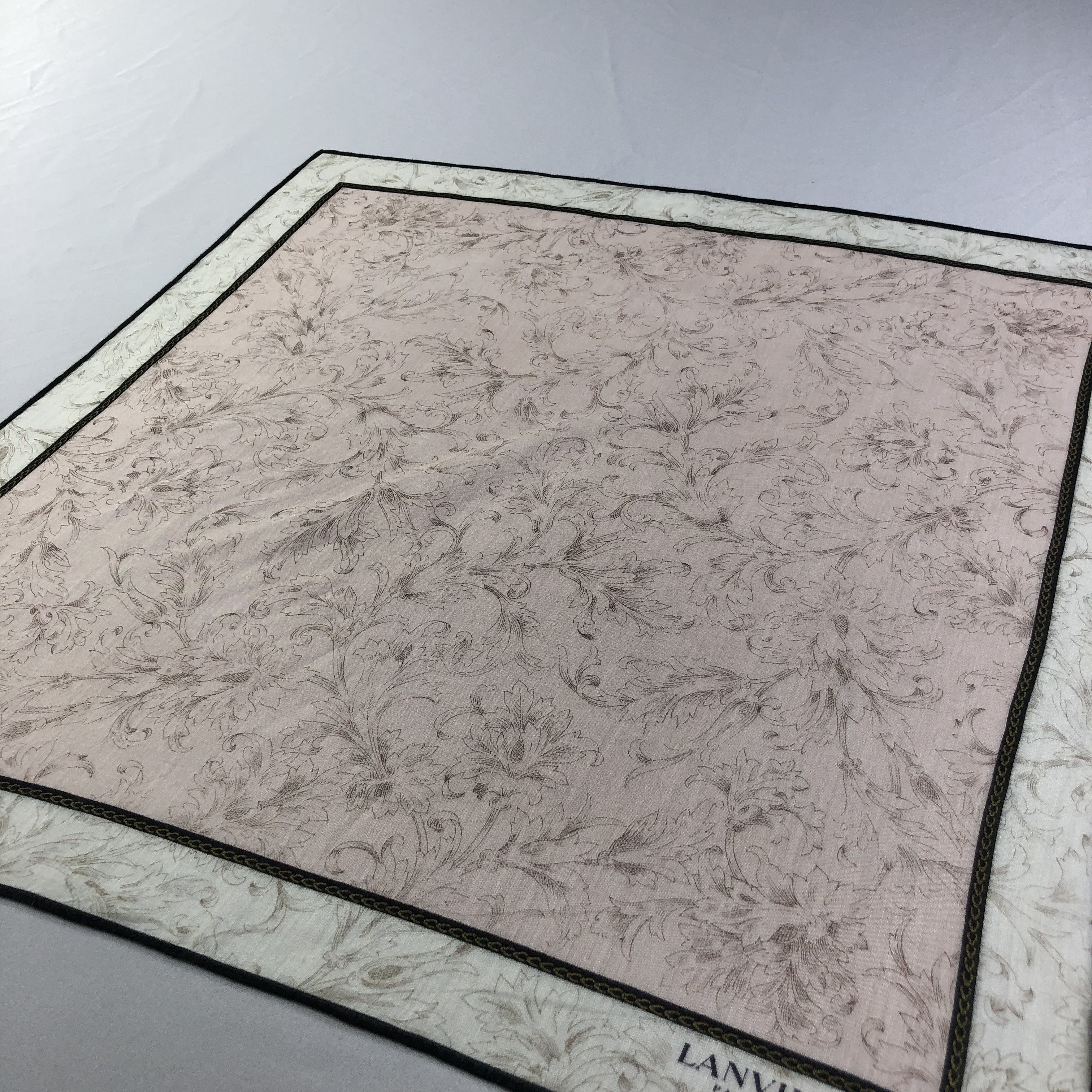 Lanvin × Vintage Lanvin Hand Rolled Handkerchief Neckerchief Bandana H1837 Size ONE SIZE - 3 Thumbnail