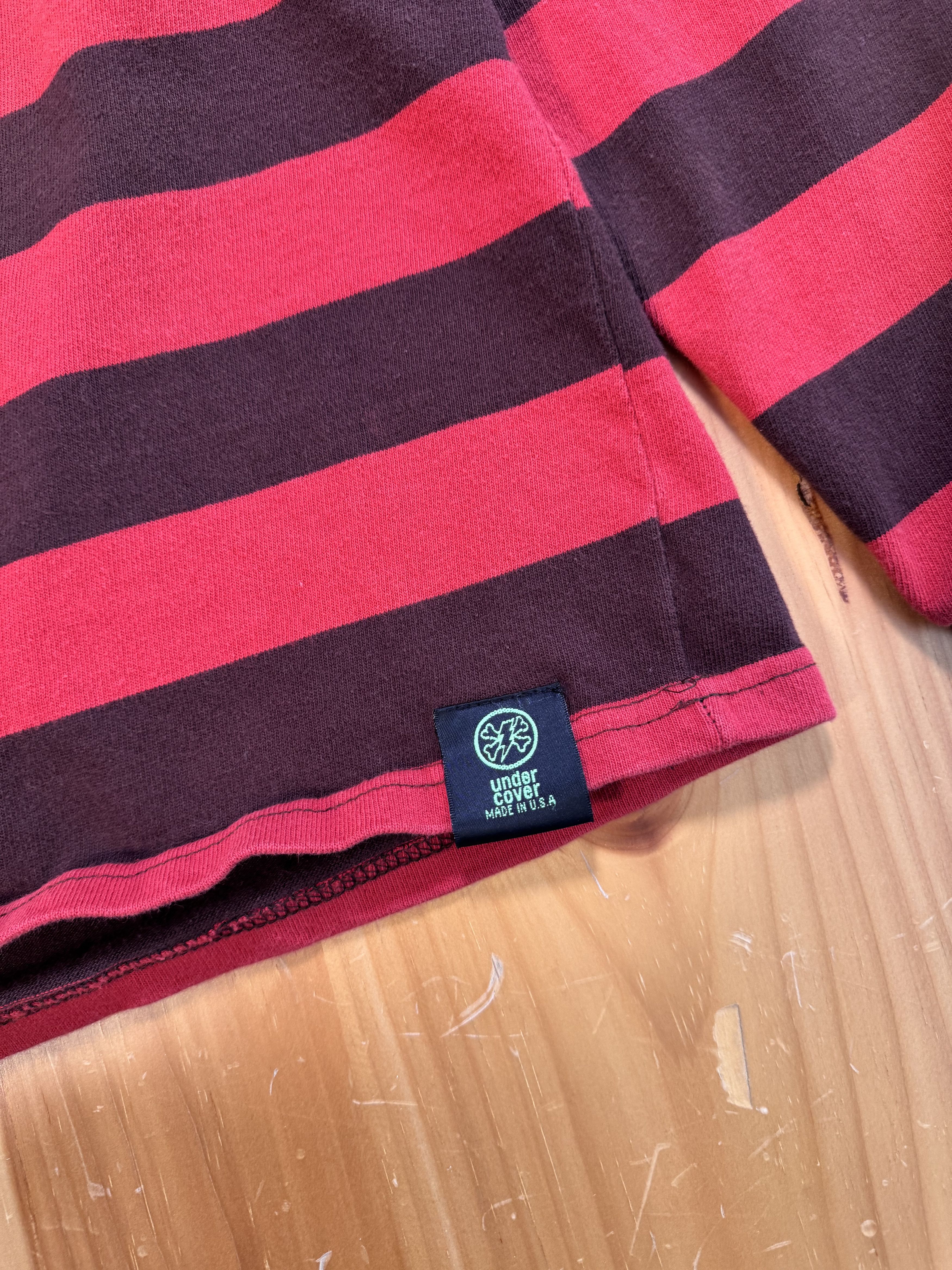 Undercover Undercover FW 2003 Stripe Long sleeve t shirt Size US XL / EU 56 / 4 - 2 Thumbnail