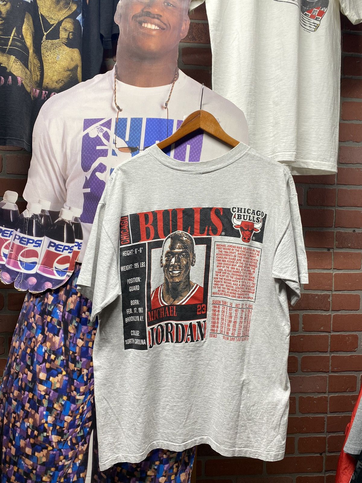 Vintage 90’s Vintage Michael Jordan Bulls Tee Shirt XLarge Size US XL / EU 56 / 4 - 3 Thumbnail