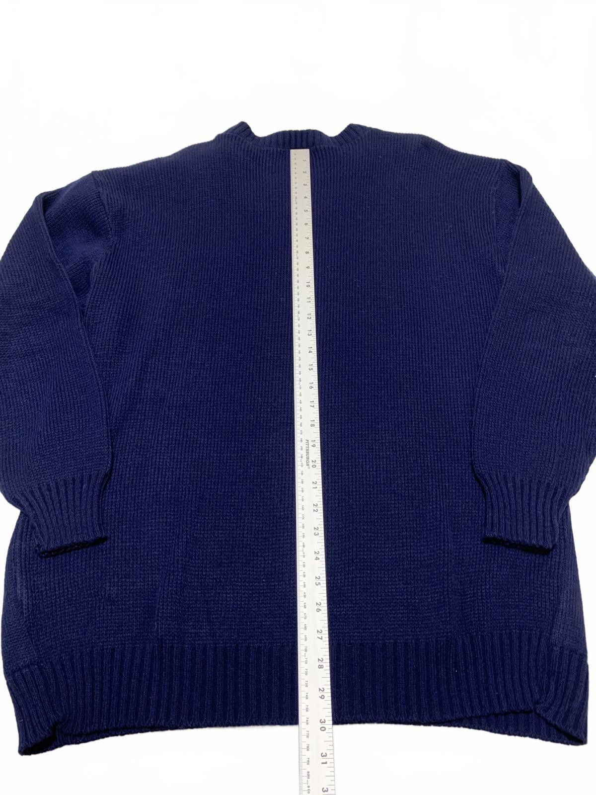 Unconditional USCO Men's XXL Navy Blue Christmas Sweater Santa Size US XXL / EU 58 / 5 - 10 Thumbnail
