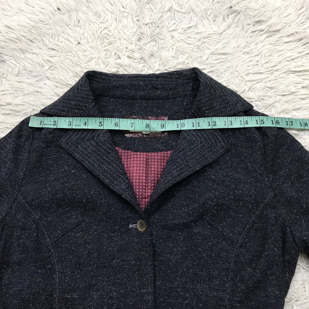 Japanese Brand VINTAGE f.CAMINO TWEED BELTED JACKET COATS Size XS / US 0-2 / IT 36-38 - 15 Thumbnail