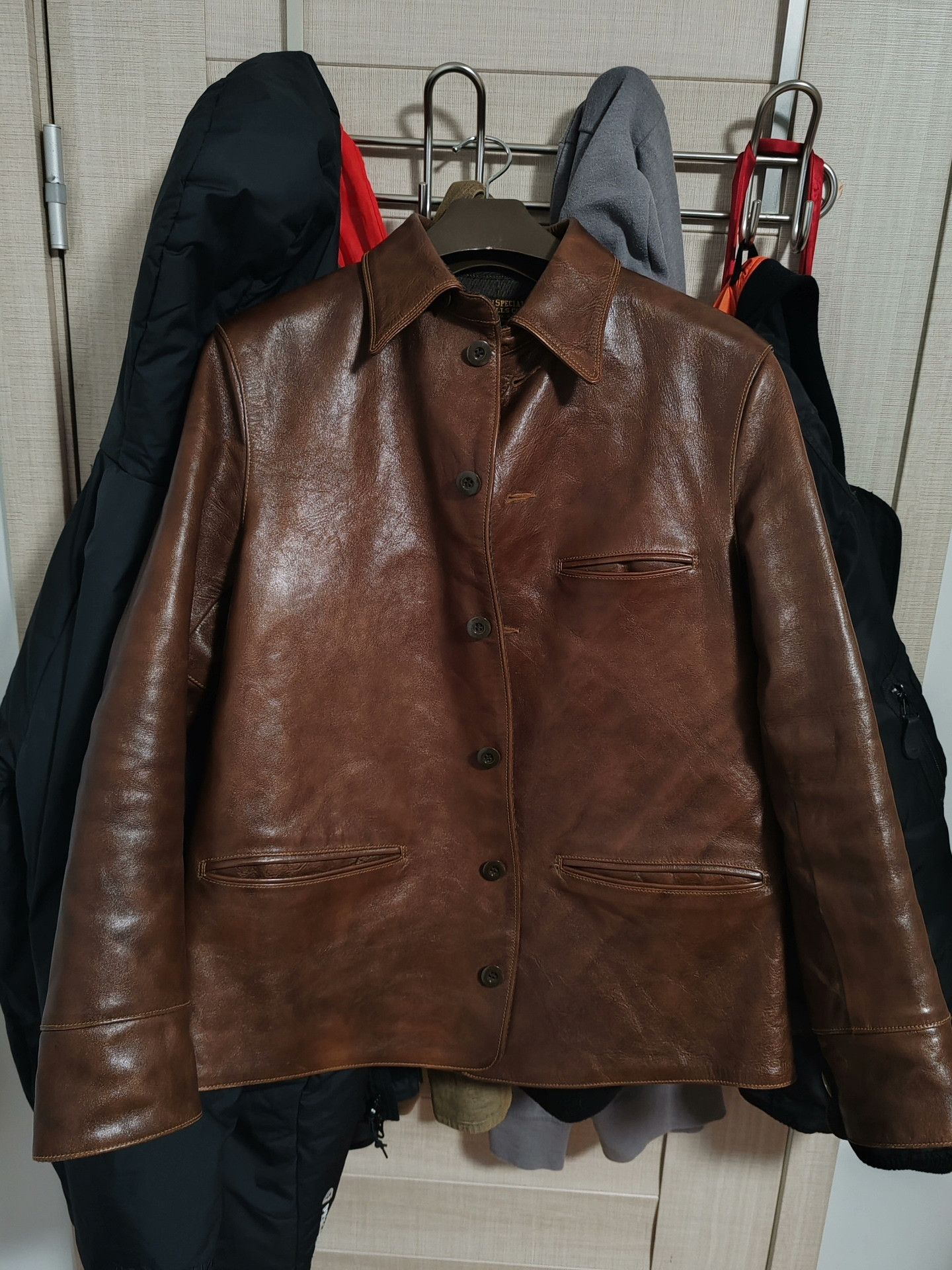 Freewheelers Freewheelers Leather Jacket in Brown Size US XXS / EU 40 - 1 Thumbnail