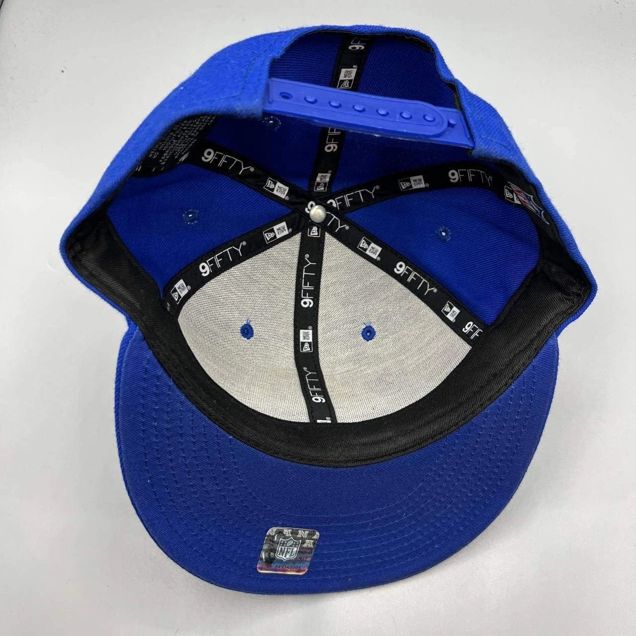 New Era Los Angeles LA Rams Hat Men Blue Embroidered Snap Back Cap Size ONE SIZE - 2 Thumbnail