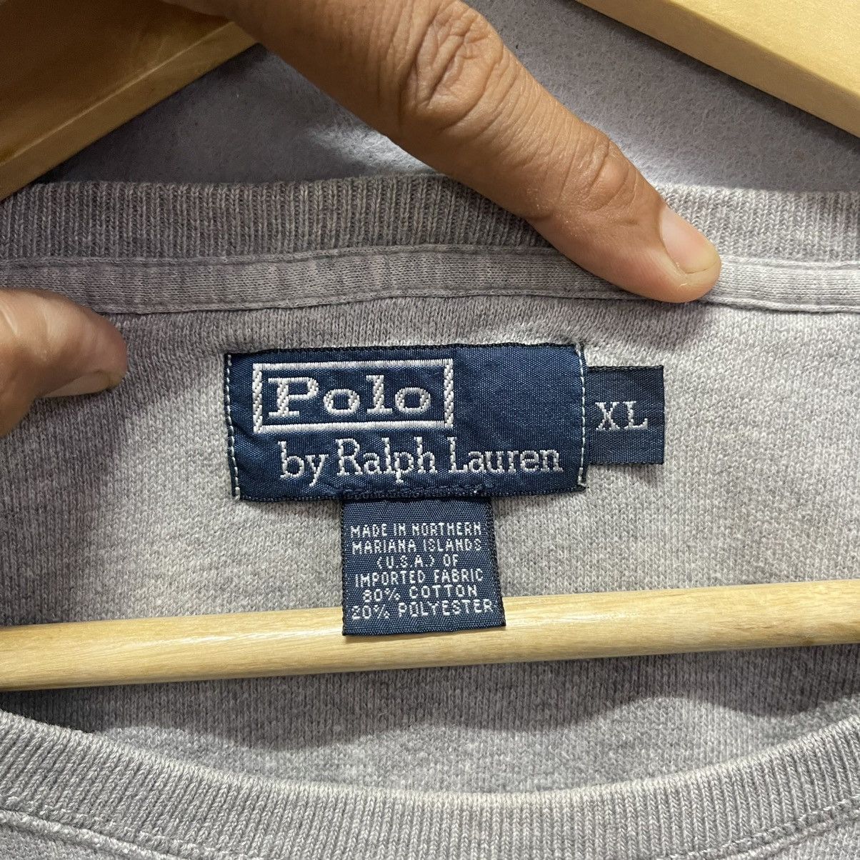 Polo Ralph Lauren Vintage Early 2000s Polo by Ralph Lauren Grey Sweatshirt Size US XL / EU 56 / 4 - 8 Thumbnail