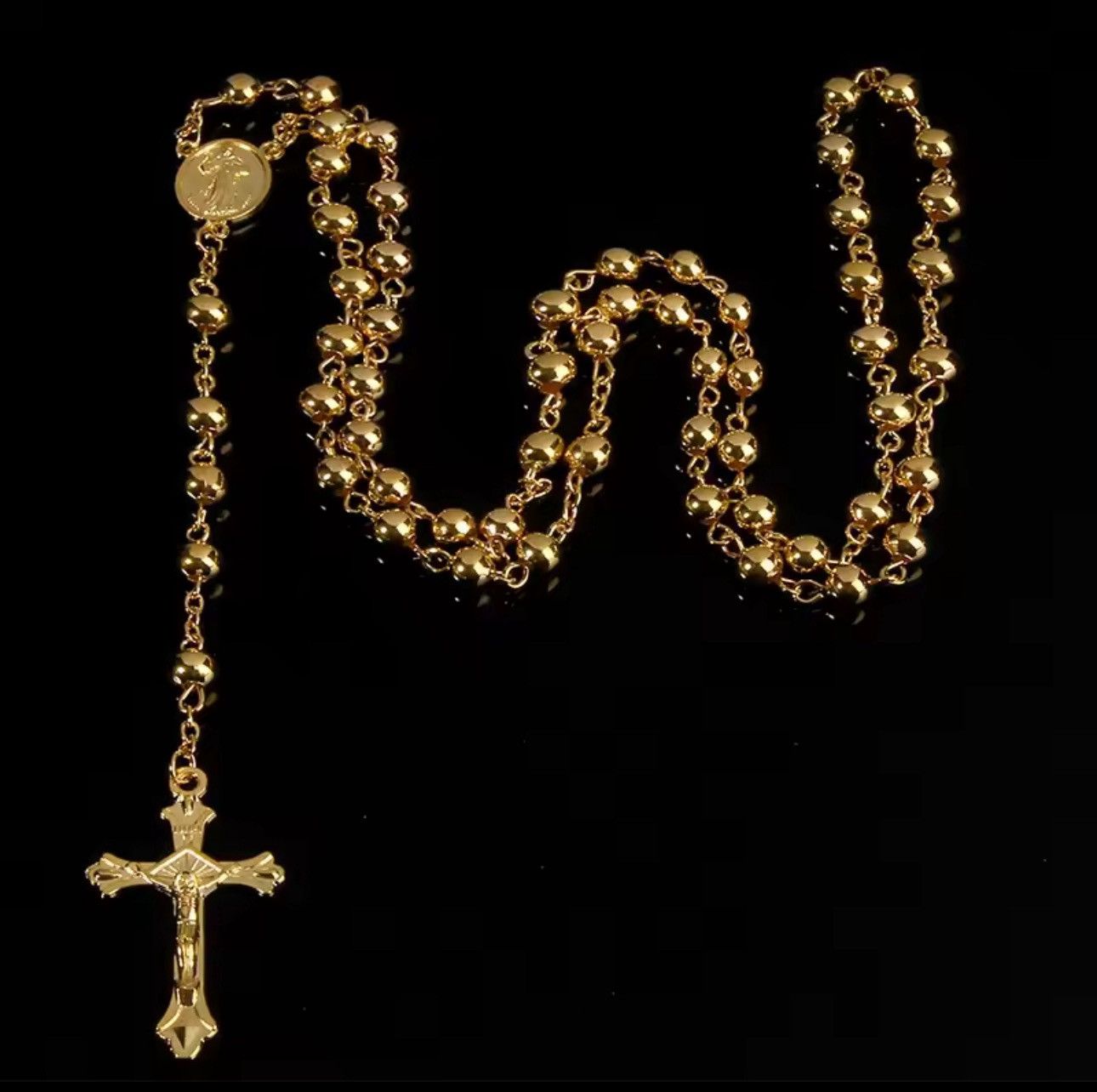 Jewelry Saint Benedict Rosary Necklace Chain Catholic Church Jesus Size ONE SIZE - 1 Thumbnail