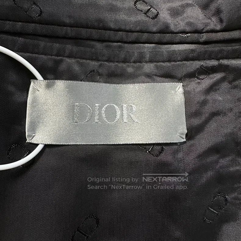 Dior Dior 23ss catwalk black and gray stitching logo suit Size 50R - 3 Thumbnail