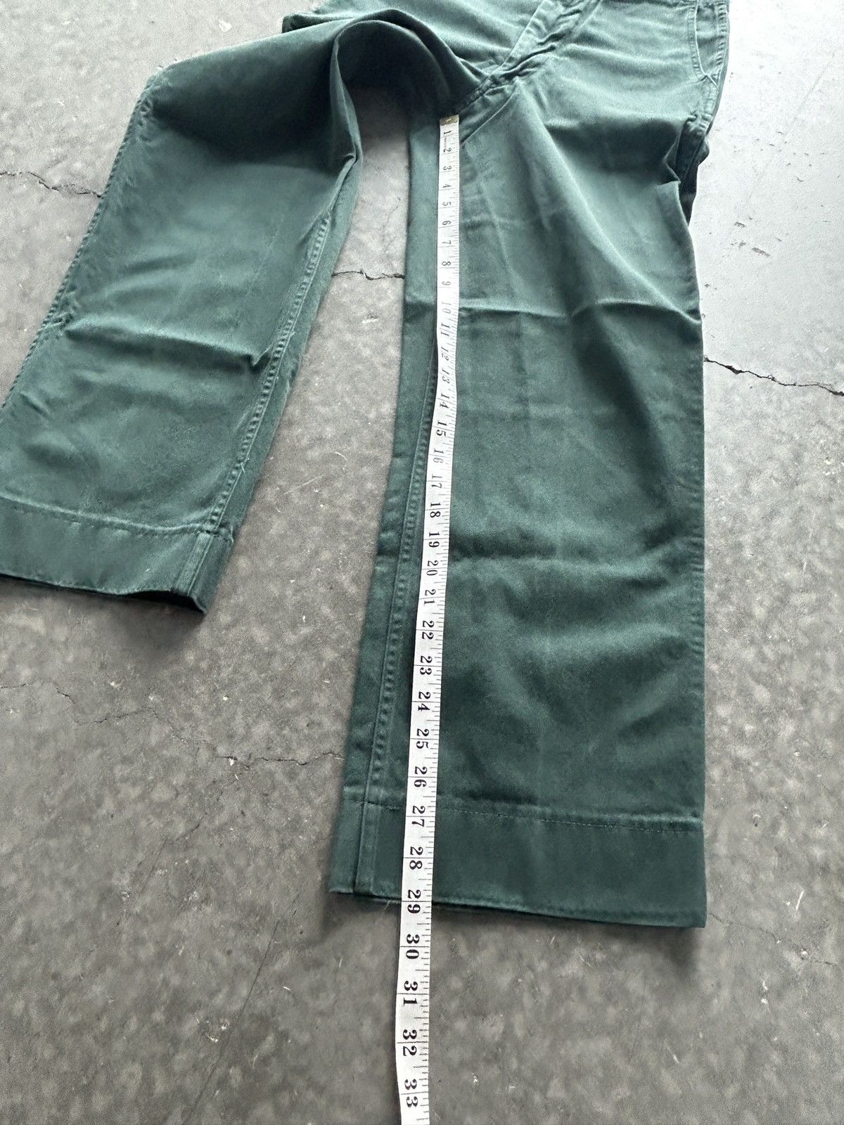 Vintage Vintage 60s Boy Scouts Wide Leg Pants Forest Green Size US 27 - 9 Thumbnail
