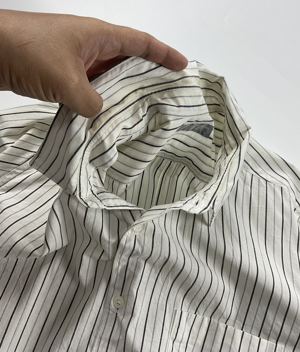 Comme des Garcons Comme des Garcons Homme S/S'02 Striped Shirt Size US XL / EU 56 / 4 - 9 Thumbnail