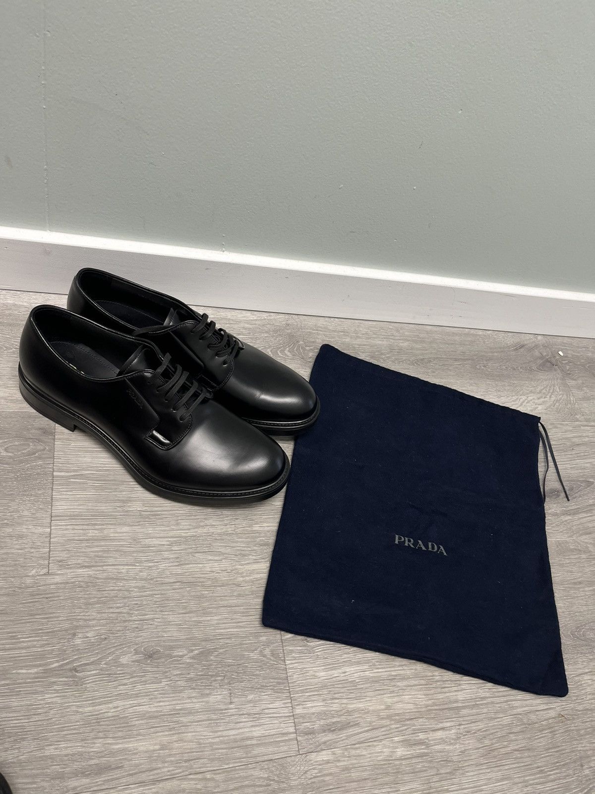 Prada Prada brushed leather lace-up Derby Size US 10 / EU 43 - 4 Thumbnail