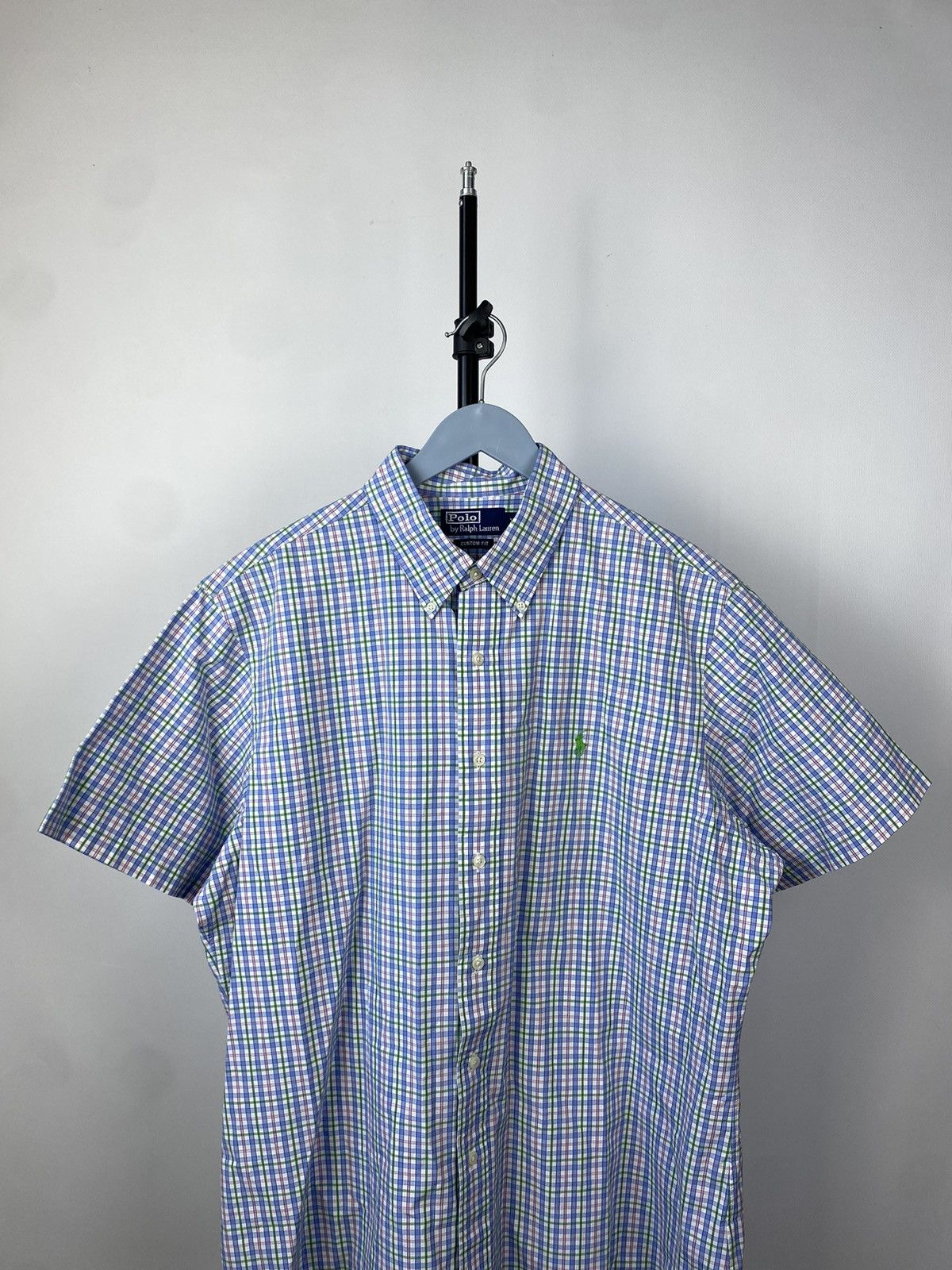 Polo Ralph Lauren × Ralph Lauren × Vintage 90s Vintage POLO RALPH LAUREN Short Sleeve Button Up Shirt Size US XL / EU 56 / 4 - 2 Thumbnail