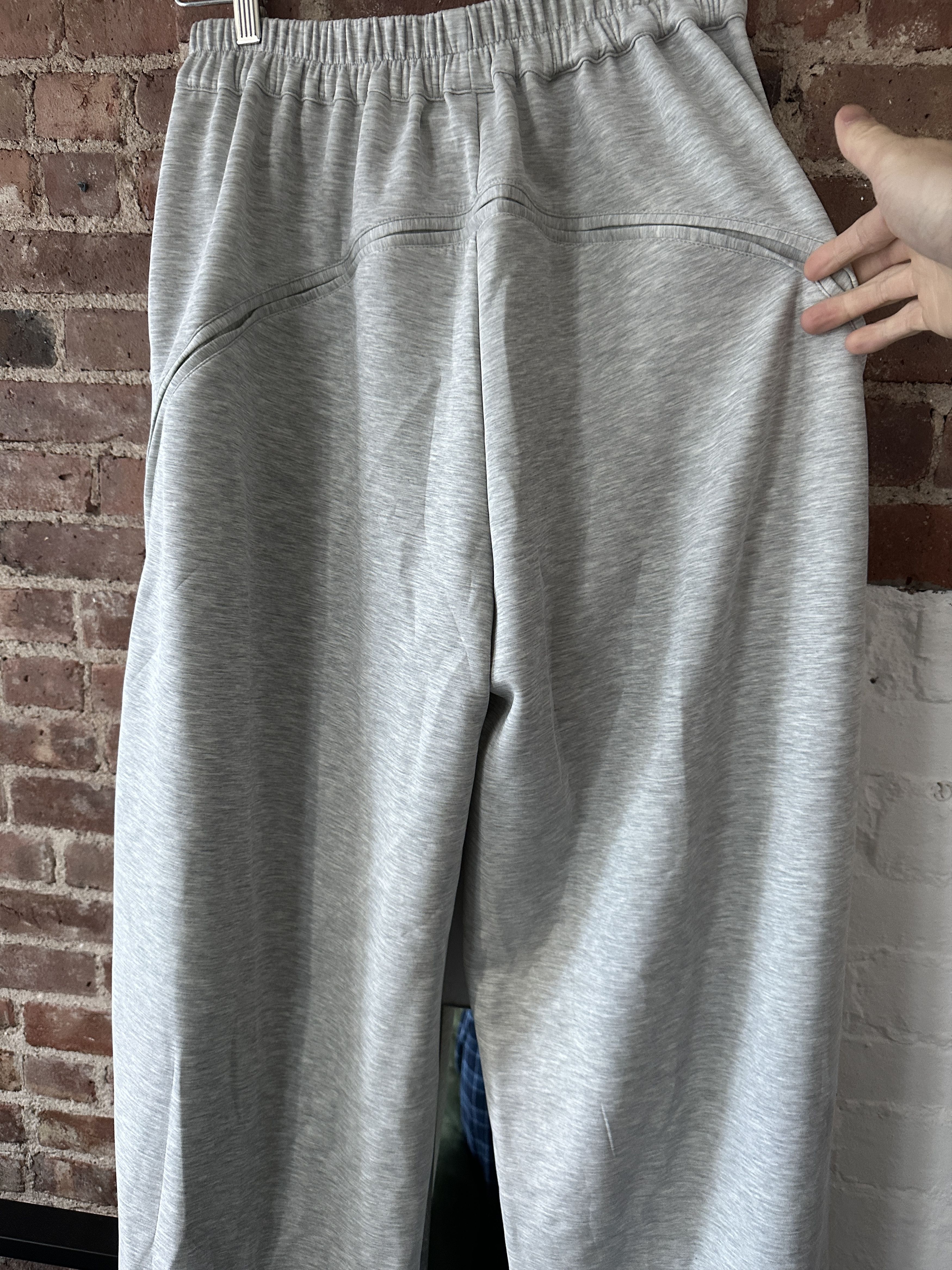 Japanese Brand Baggy Korean Pleated Sweatpants – Heavyweight Trousers Size US 31 - 7 Thumbnail