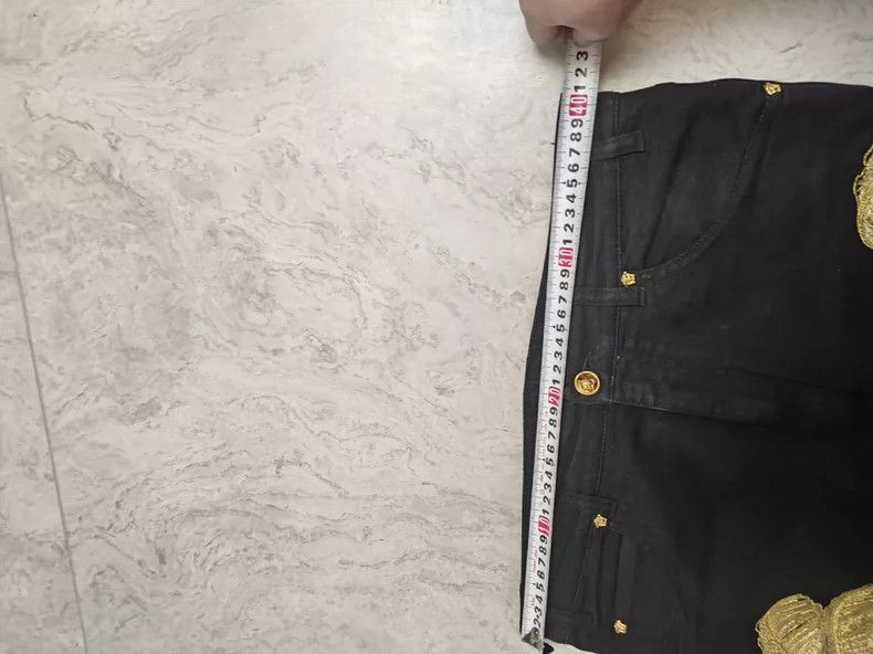 Versace Versace Gold embroidered jeans Size US 31 - 8 Thumbnail