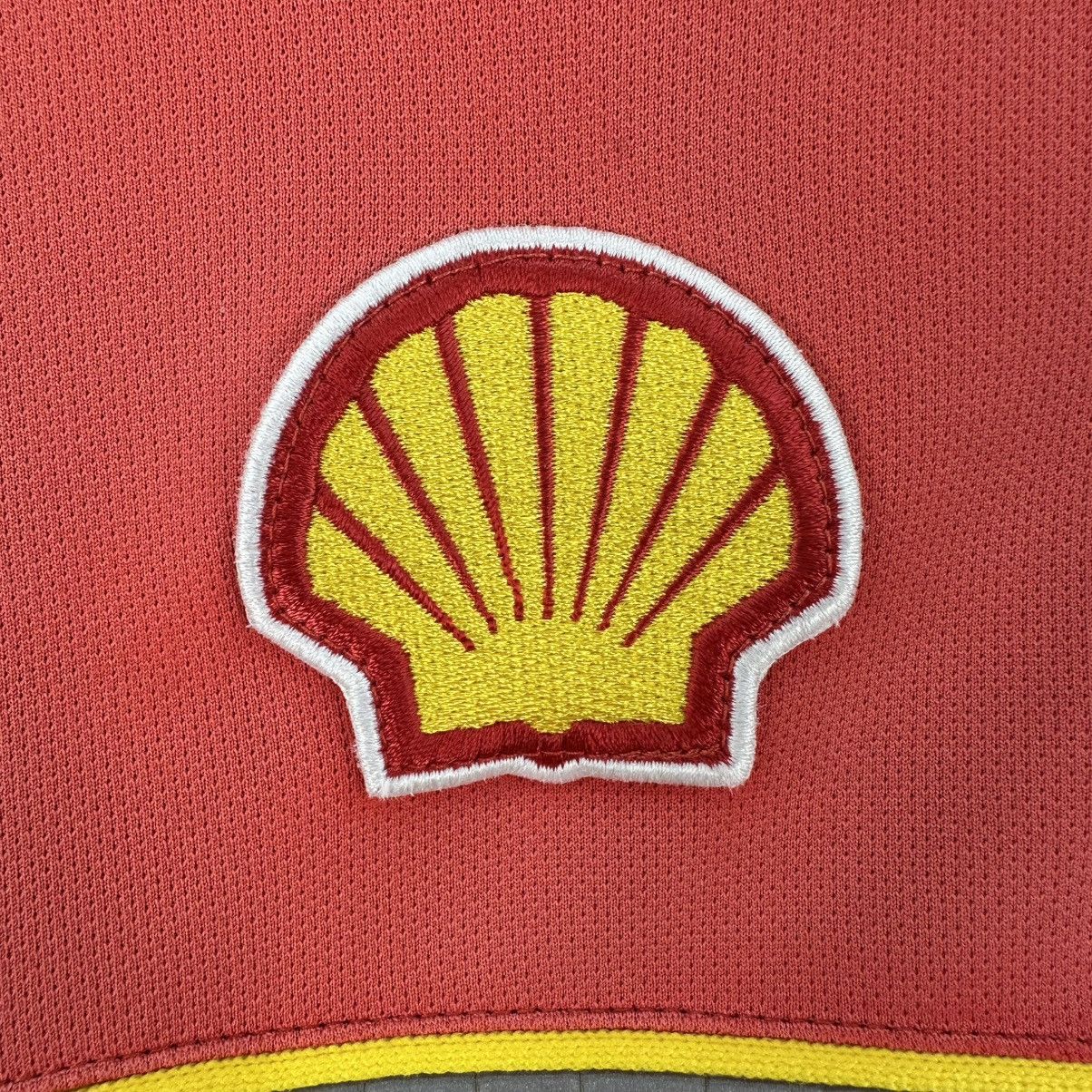 Vintage Vintage Ferrari Shell Manufacturing Thrashed Polo Tee Size US M / EU 48-50 / 2 - 9 Thumbnail