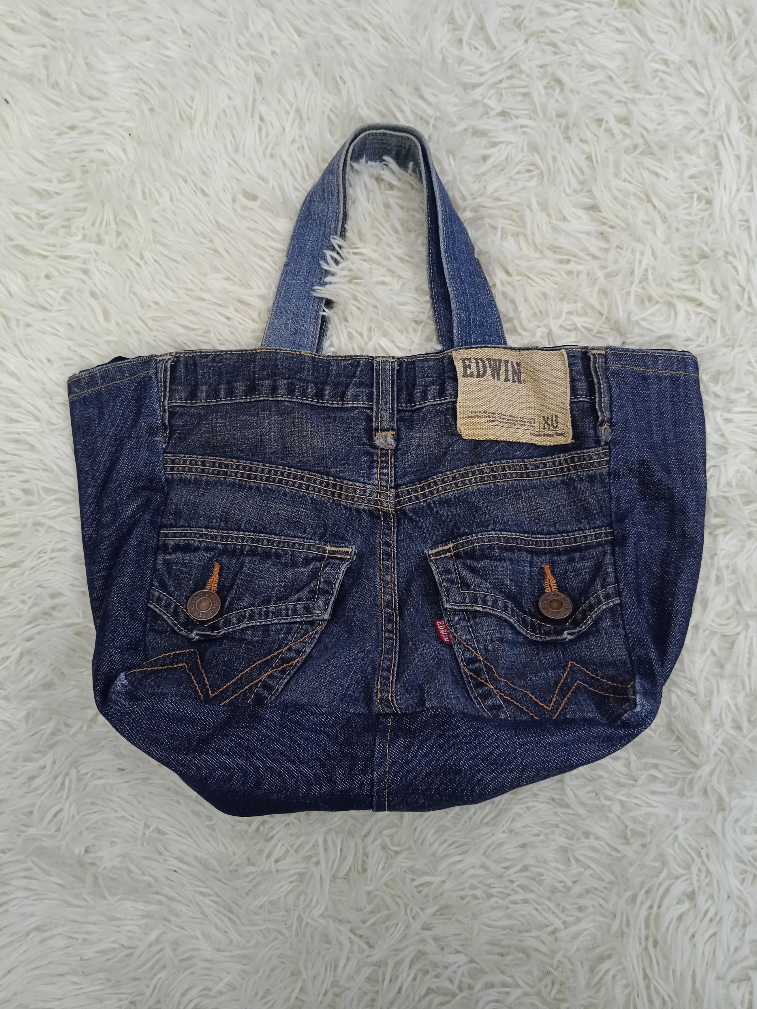 Edwin × Handmade × Vintage DISTRESSED VINTAGE 90s EDWIN HANDMADE TOTE Size ONE SIZE - 2 Thumbnail