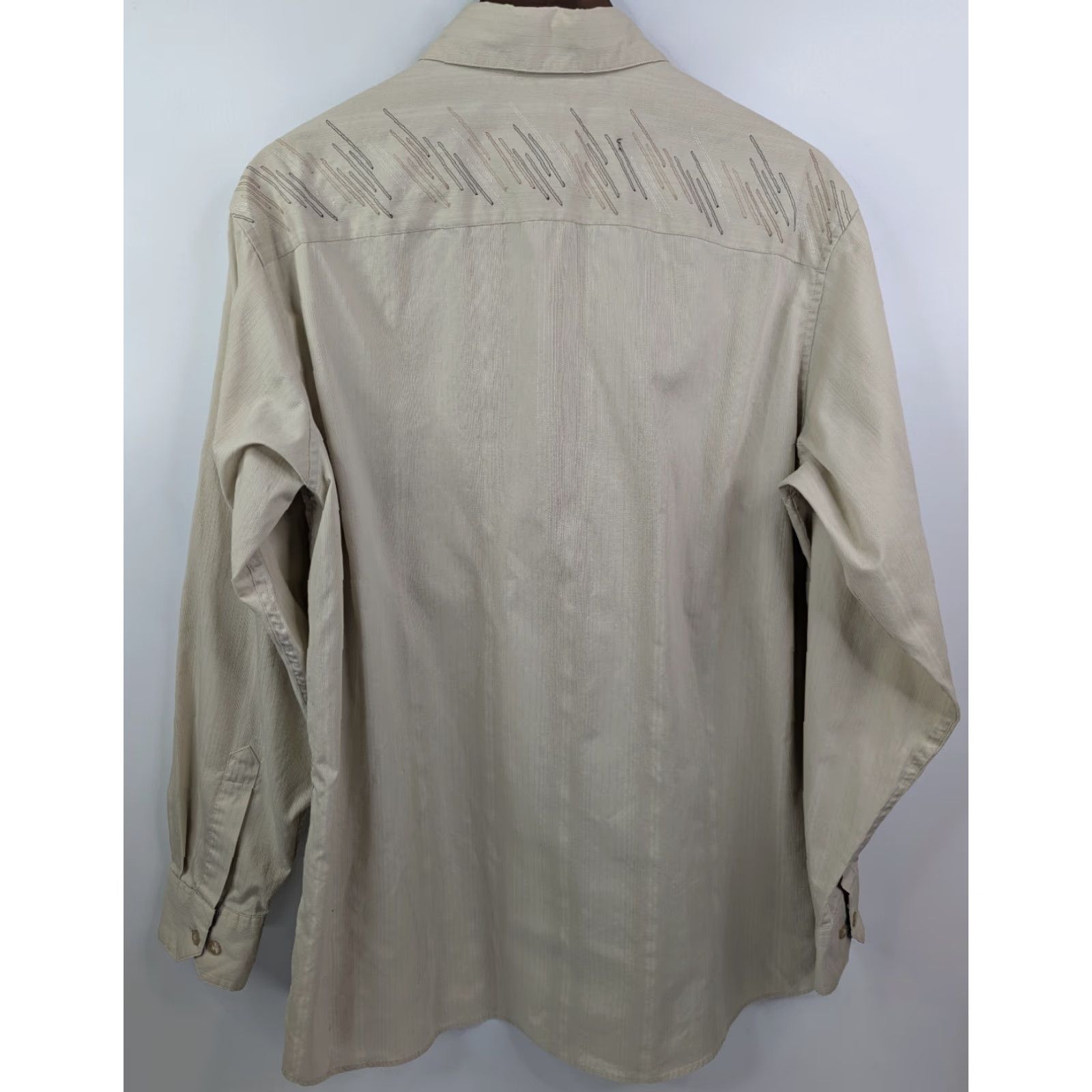 Etro VINTAGE Crazy Horse Shirt Mens Long Sleeve Button-Down Collared Brown Cotton Western Rodeo Casual Dress Shirt - L - Regular Size US L / EU 52-54 / 3 - 6 Thumbnail
