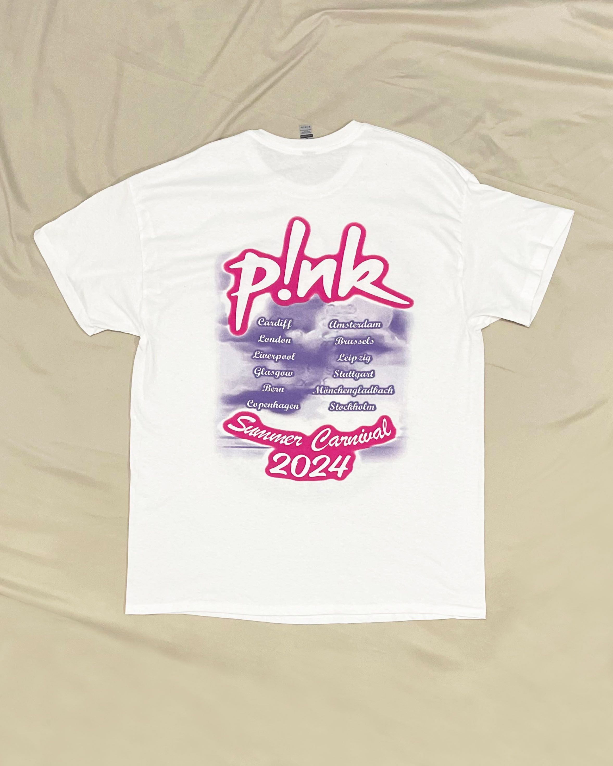 Band Tees P!nk Summer Carnival Tour '24 Tshirt Size XL / US 12-14 / IT 48-50 - 2 Thumbnail
