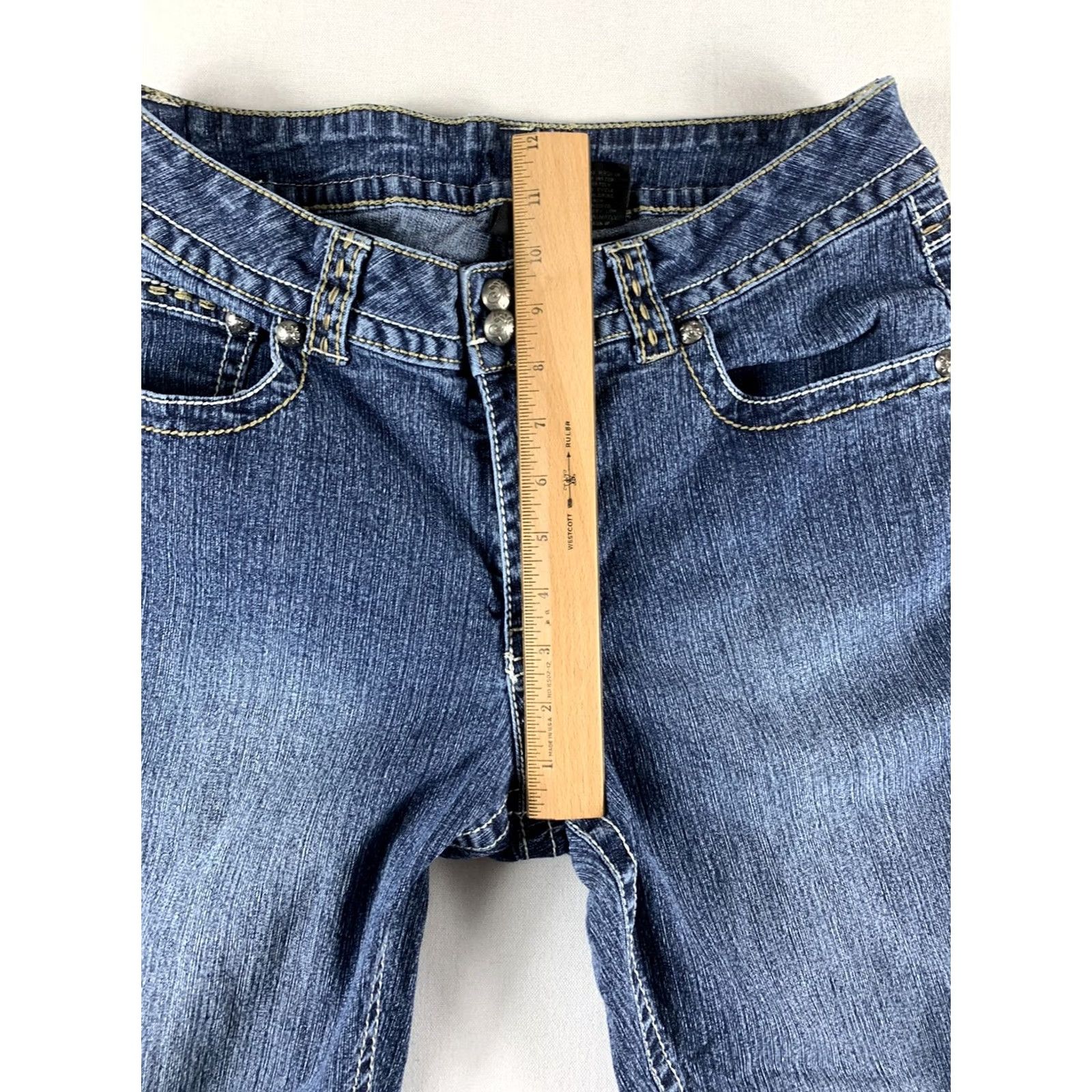 Vintage VSH JEANS WOMENS BLUE SIZE 12 COWGIRL Size 34" / US 12 / IT 48 - 3 Thumbnail
