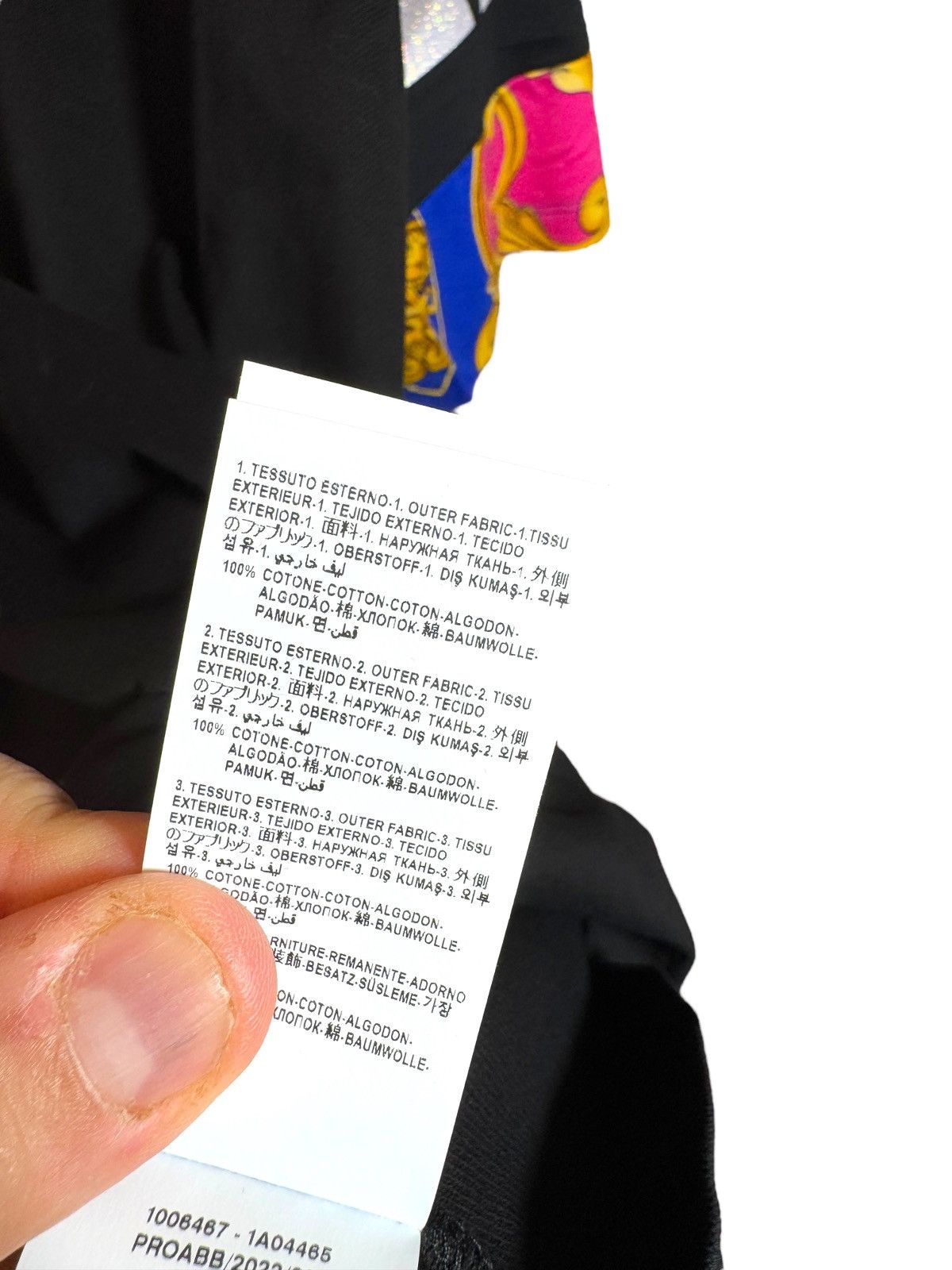 Versace Versace Black Polo Baroque Logo Sleeves Size M Italy Size US M / EU 48-50 / 2 - 11 Thumbnail
