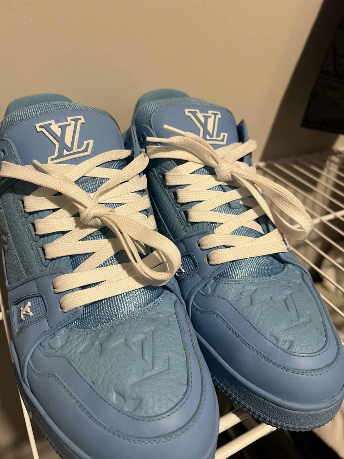 Louis Vuitton Louis Vuitton Trainer ‘SKY BLUE’ Size US 12 / EU 45 - 6 Thumbnail